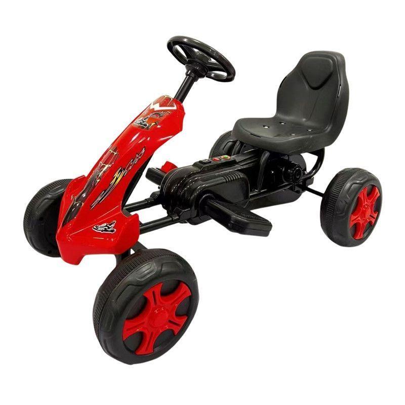 Auto Batería Go Kart Eléctrico Infantil Volt Rojo -0