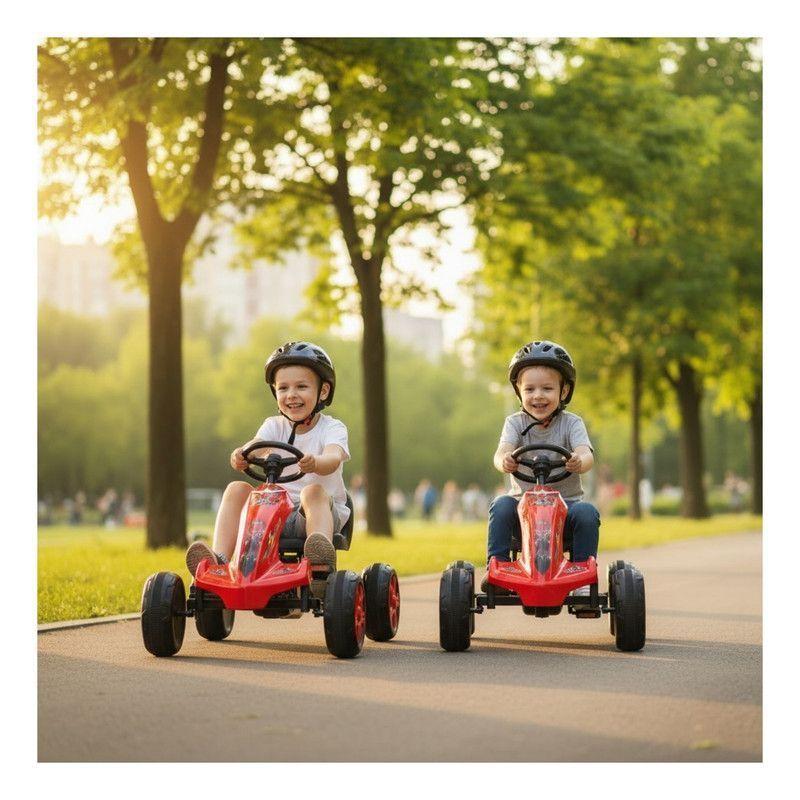 Auto Batería Go Kart Eléctrico Infantil Volt Rojo -3