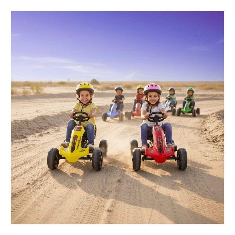 Auto Batería Go Kart Eléctrico Infantil Volt Rojo -6