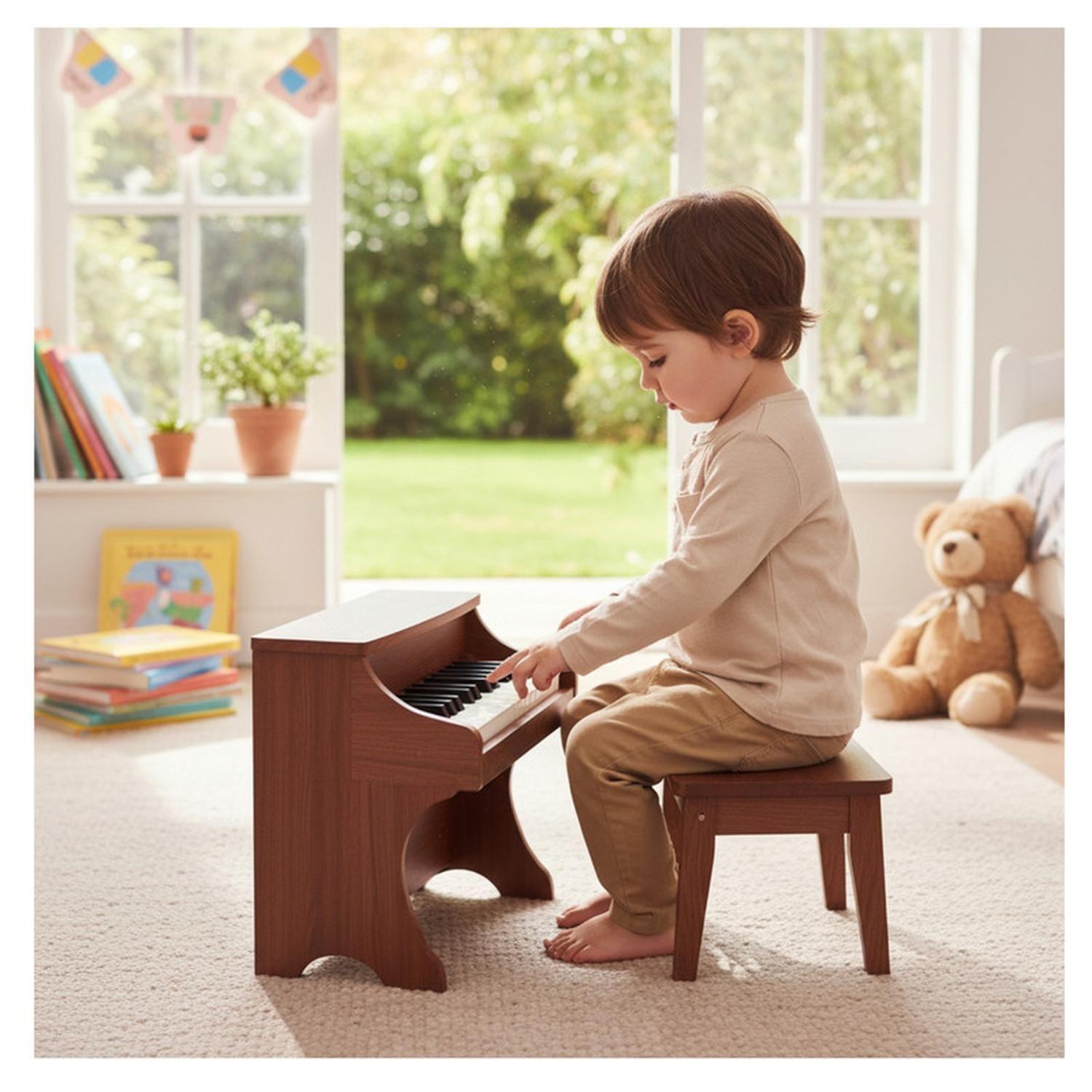 Piano Infantil Madera Juguete Musical 25 Teclas-5