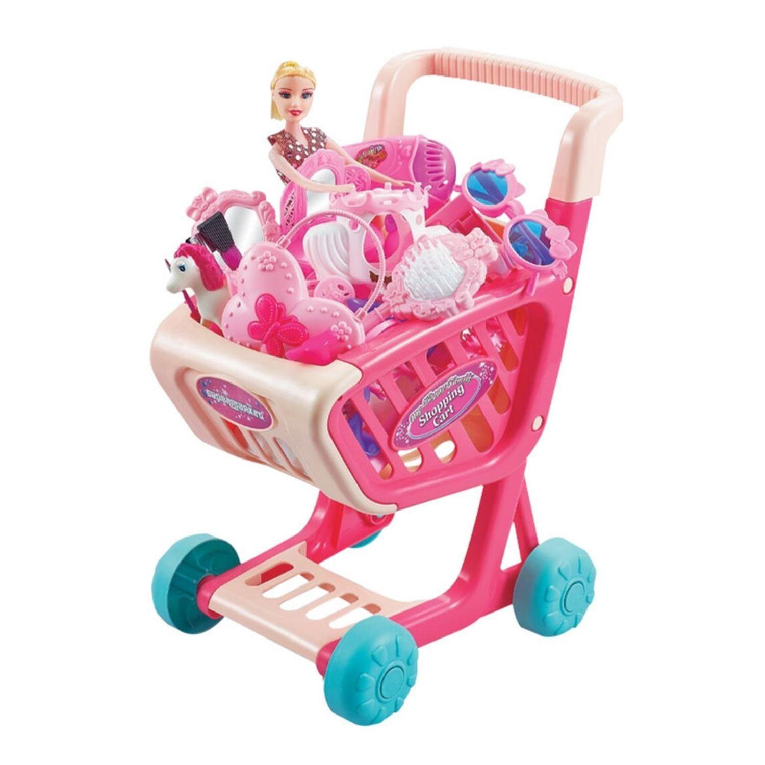 Carro Supermercado Juguete Carrito Compras 28 Piezas-0