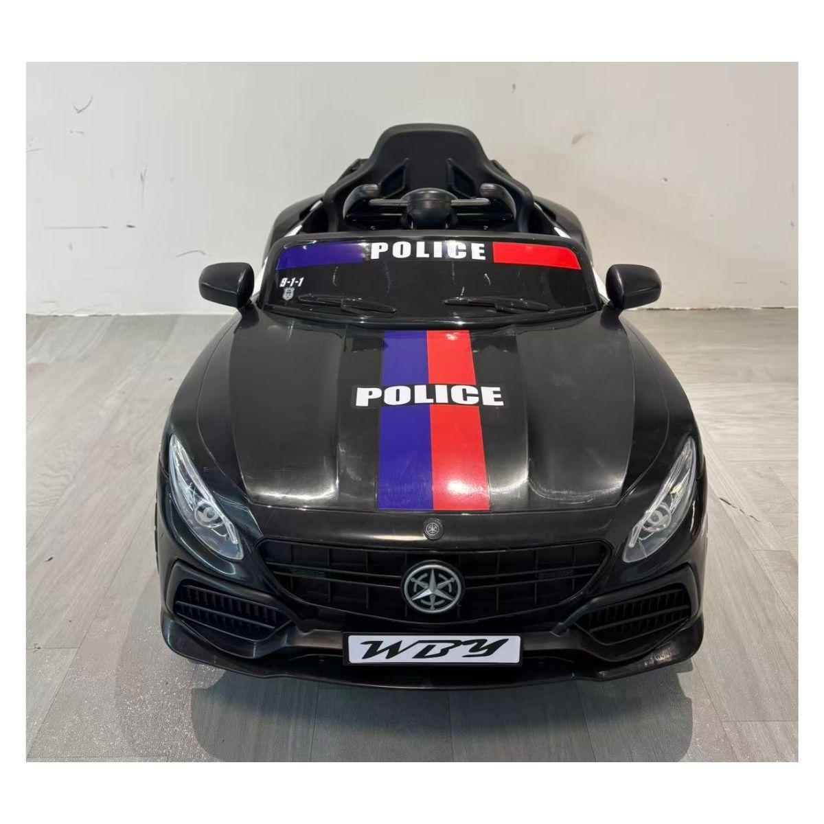 Auto Batería Eléctrico Infantil Policia Juguete-6