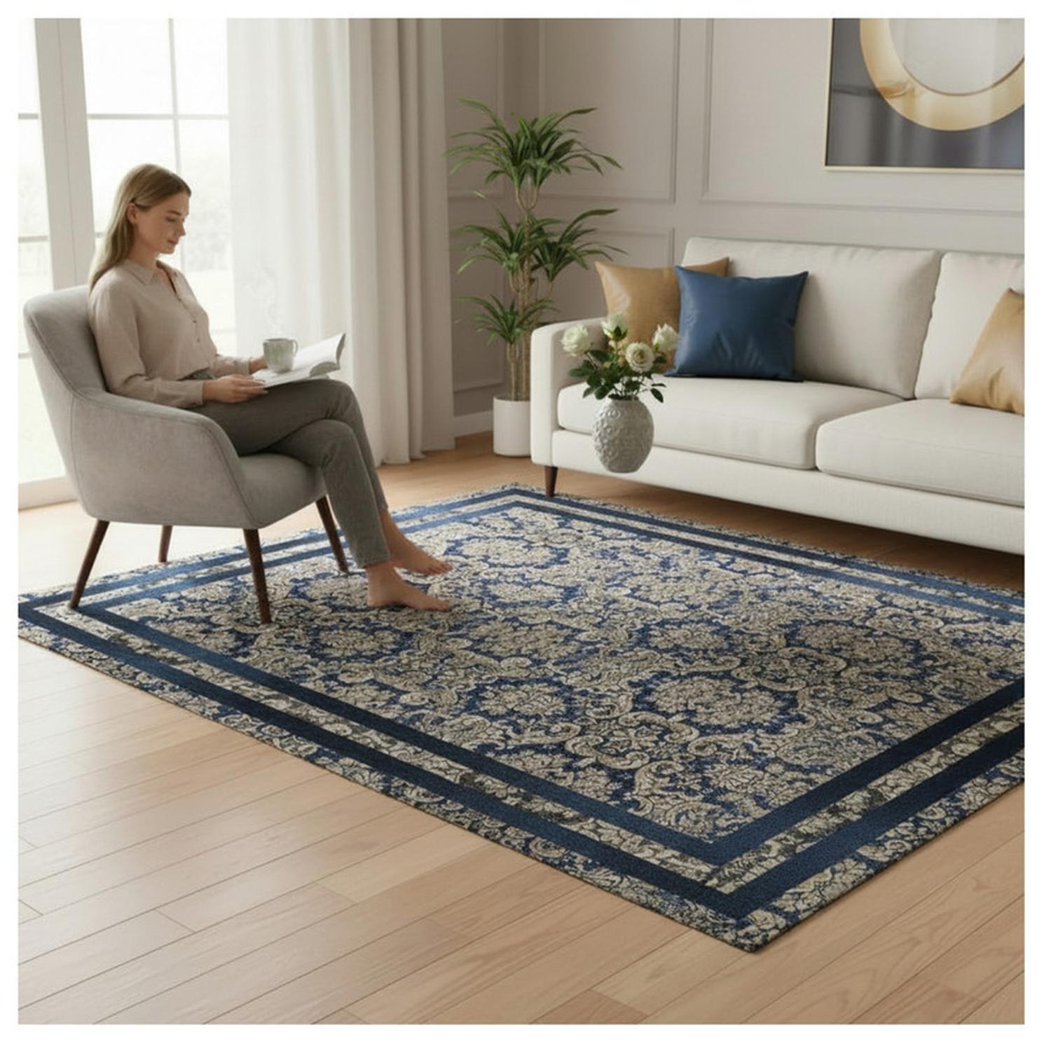 Alfombra Living Grande Estampada 150x200 cm Avanos-2