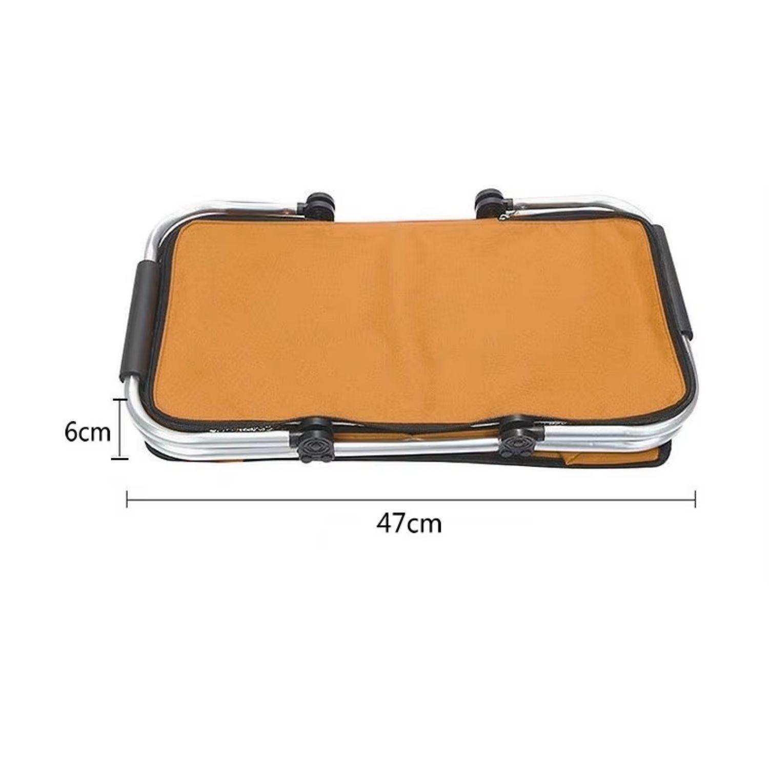 Bolso Termico Plegable Naranja Cooler Canasta Picnic-7