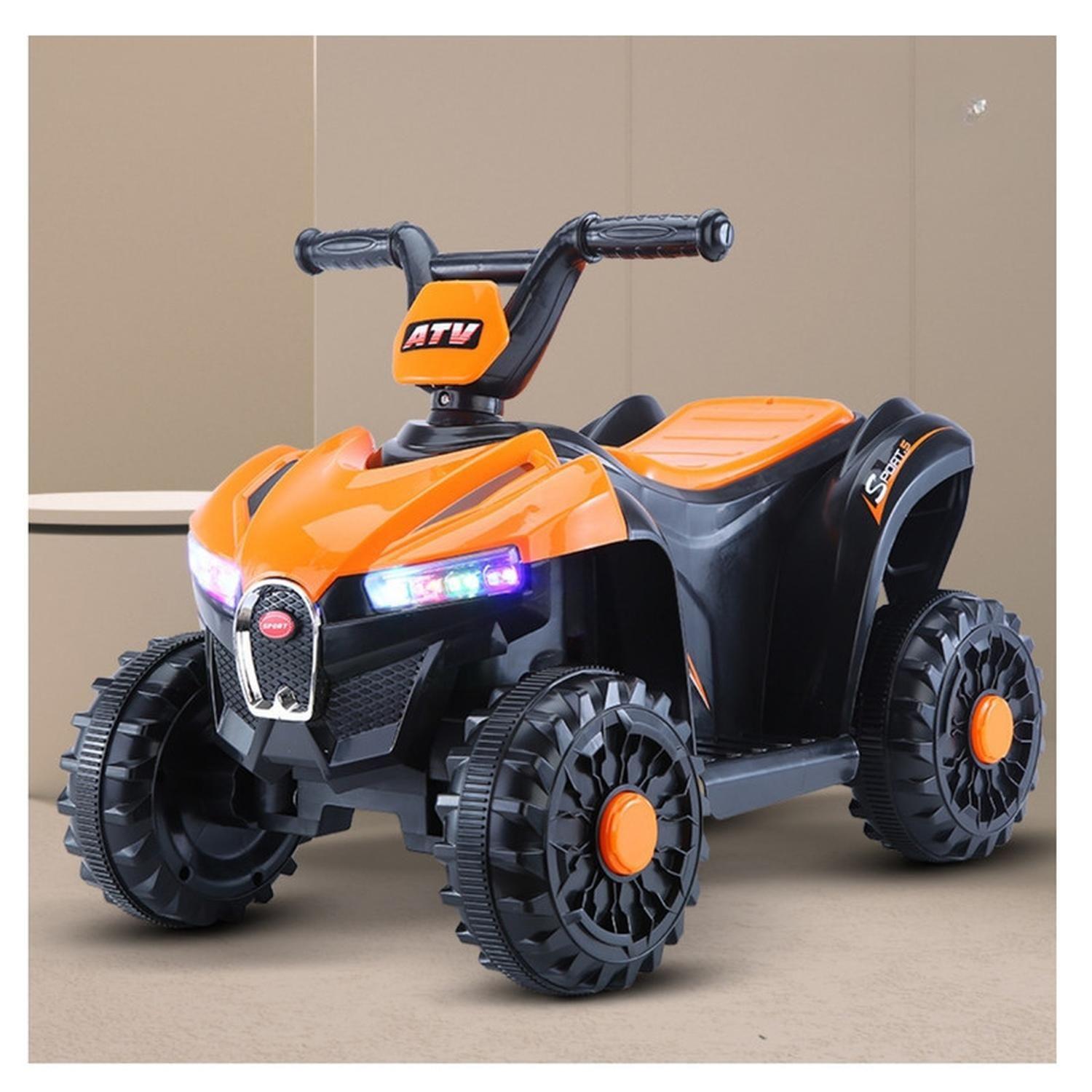 Moto Batería Eléctrico Infantil Terra Naranja Juguete-1