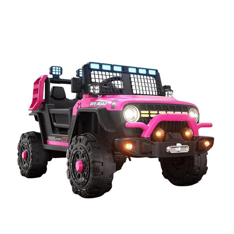 Auto Batería Jeep Eléctrico Infantil 12V Control Blaze Rosa-0