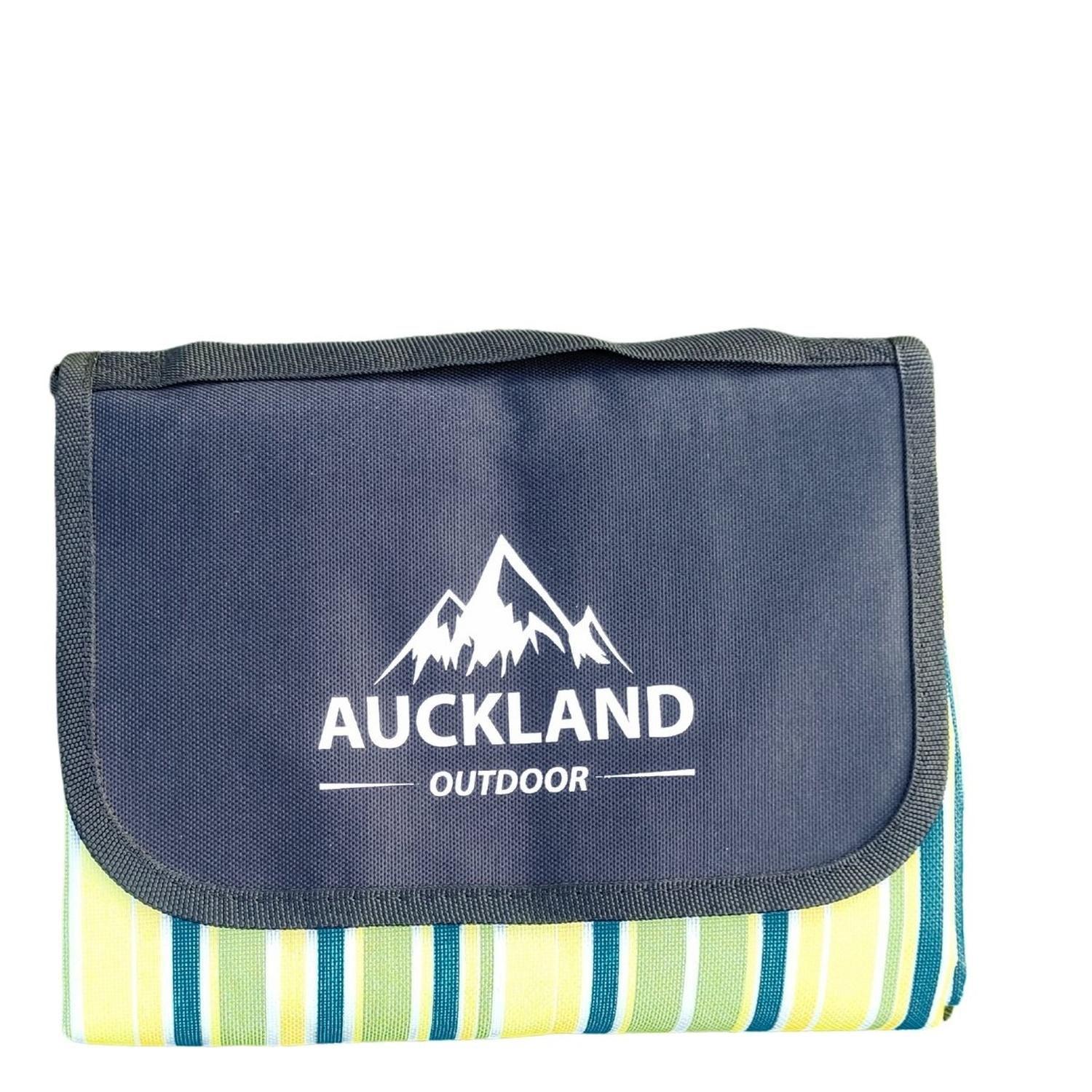 Manta de Picnic Impermeable 150 x 180 Rayas Verde-0