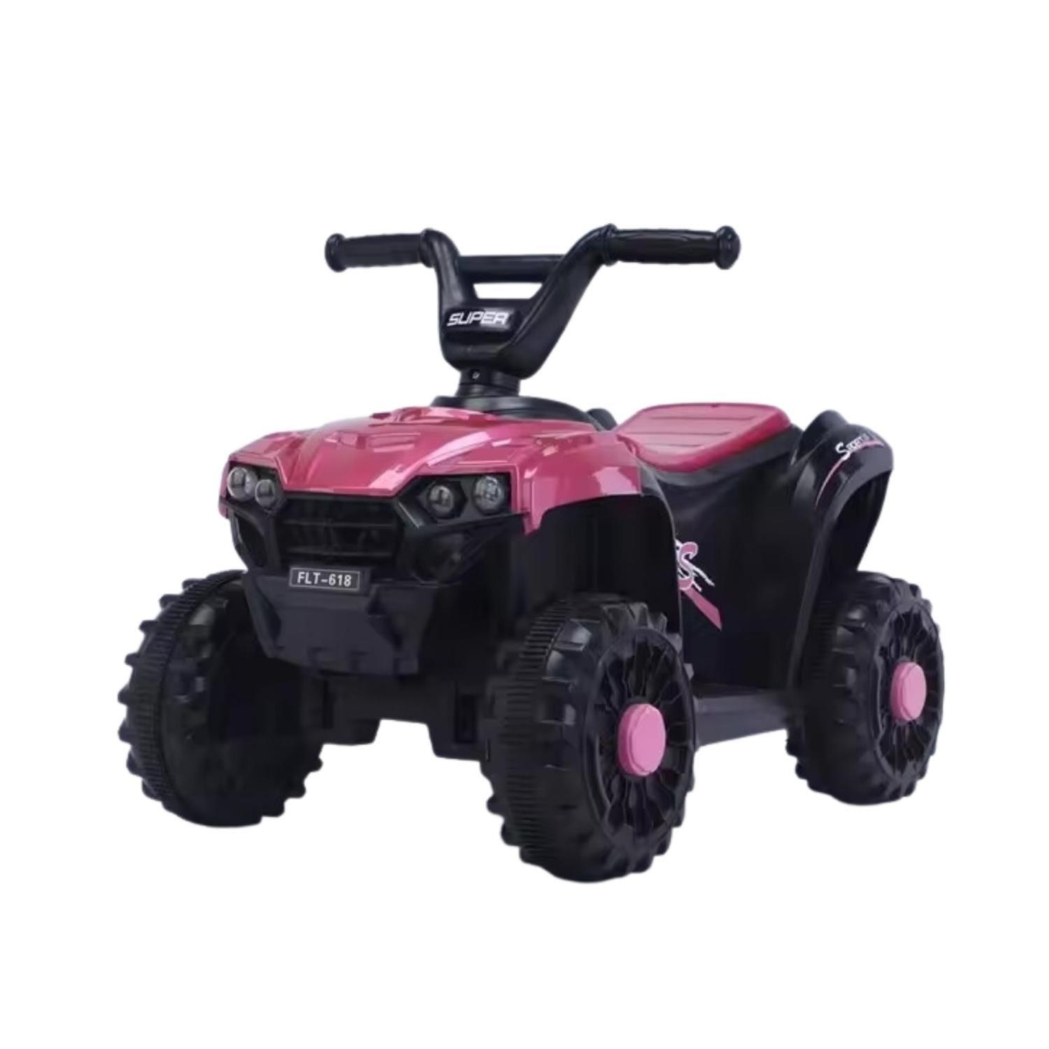 Moto Batería Eléctrico Infantil Hawk Fucsia Juguete-0