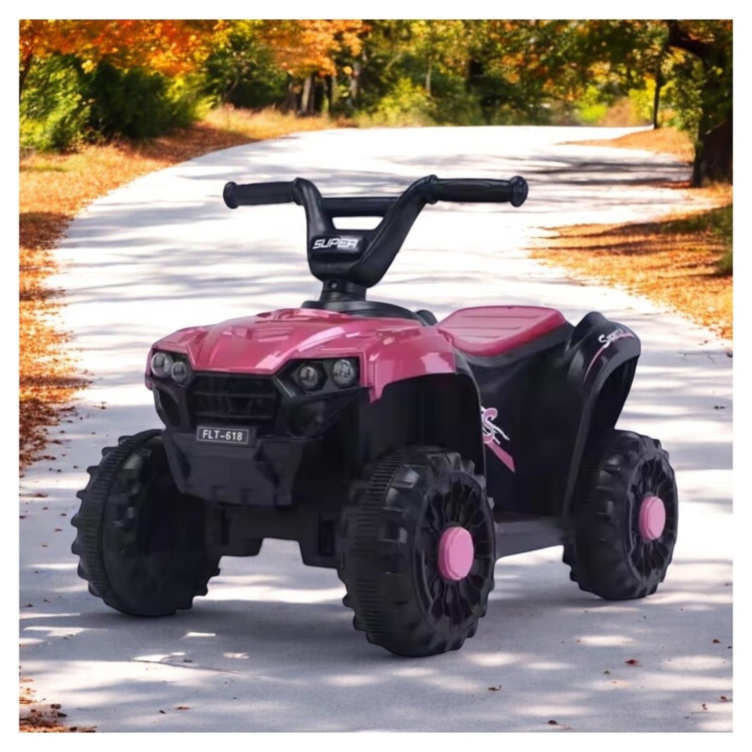 Moto Batería Eléctrico Infantil Hawk Fucsia Juguete-3