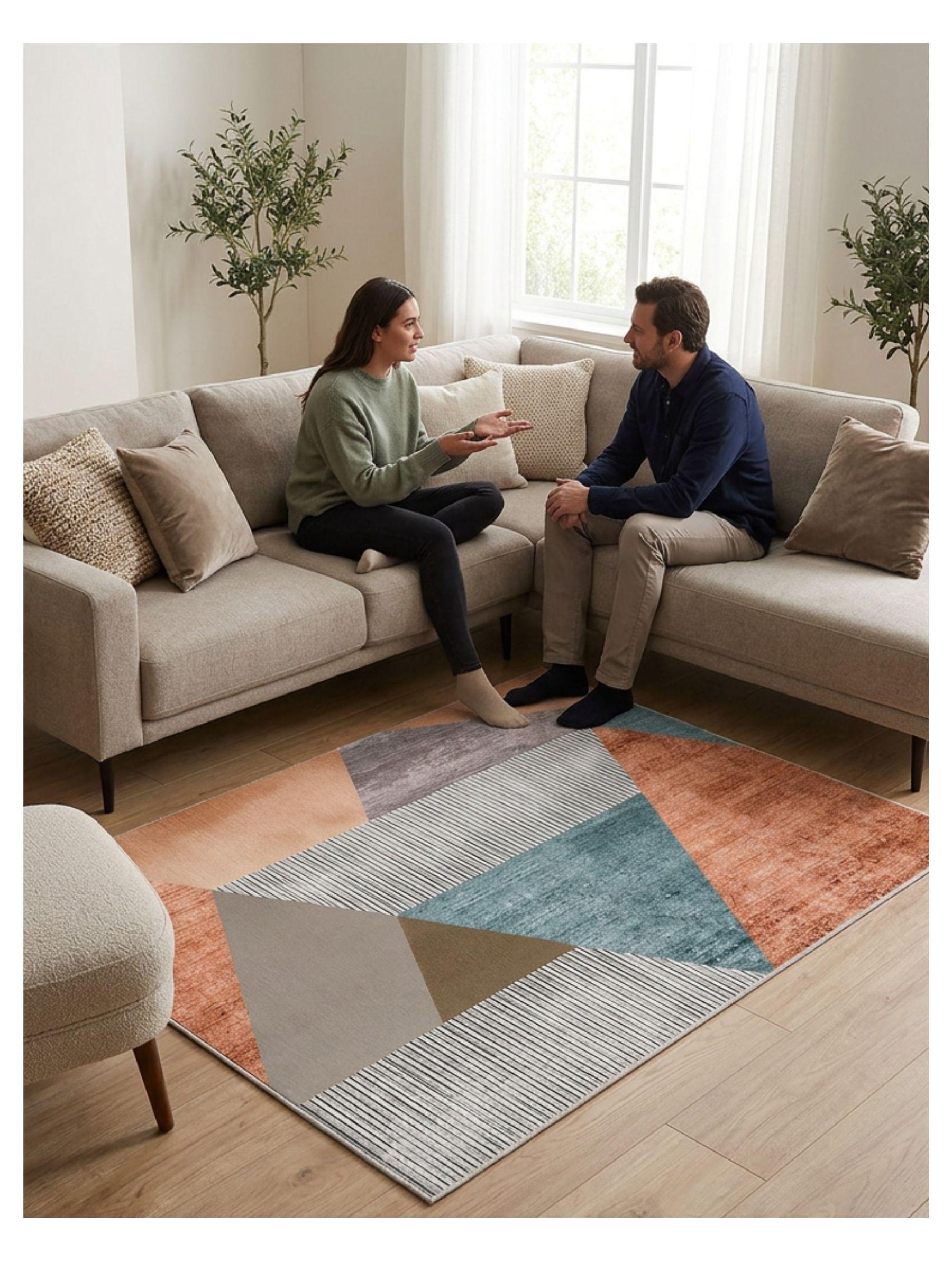 Alfombra Living Estampada 120X160 cm Crotone-3