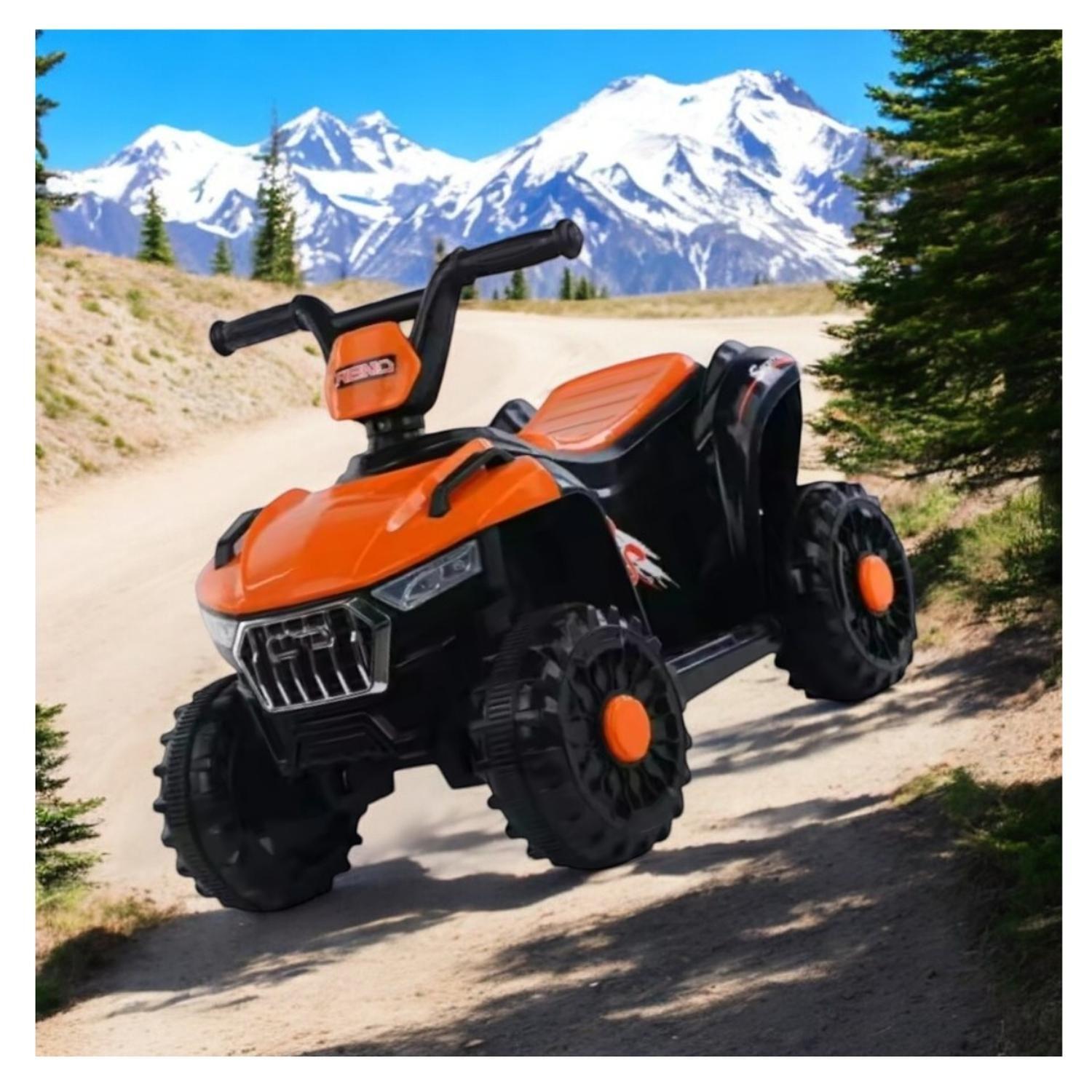 Moto Batería Eléctrico Infantil Atlas Naranja Juguete-3