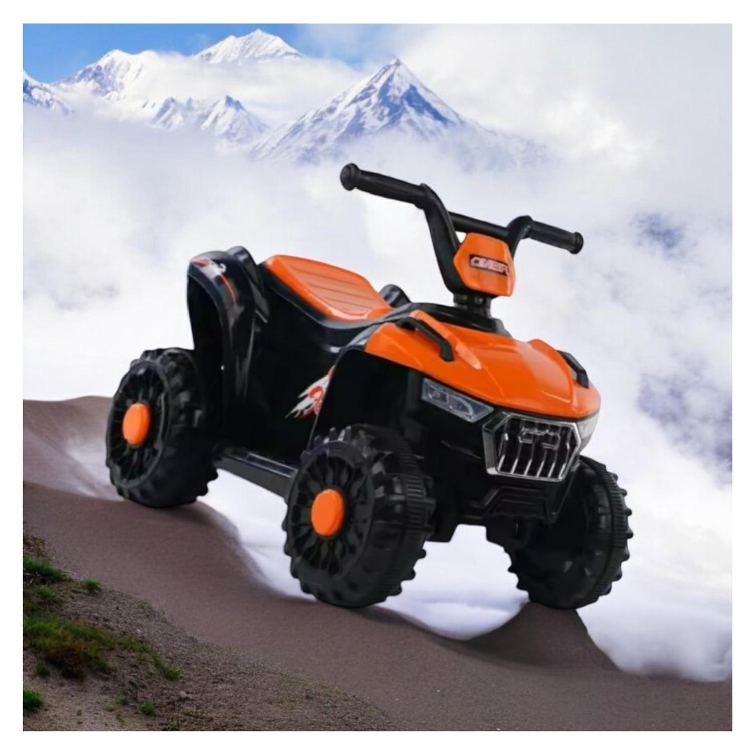 Moto Batería Eléctrico Infantil Atlas Naranja Juguete-6