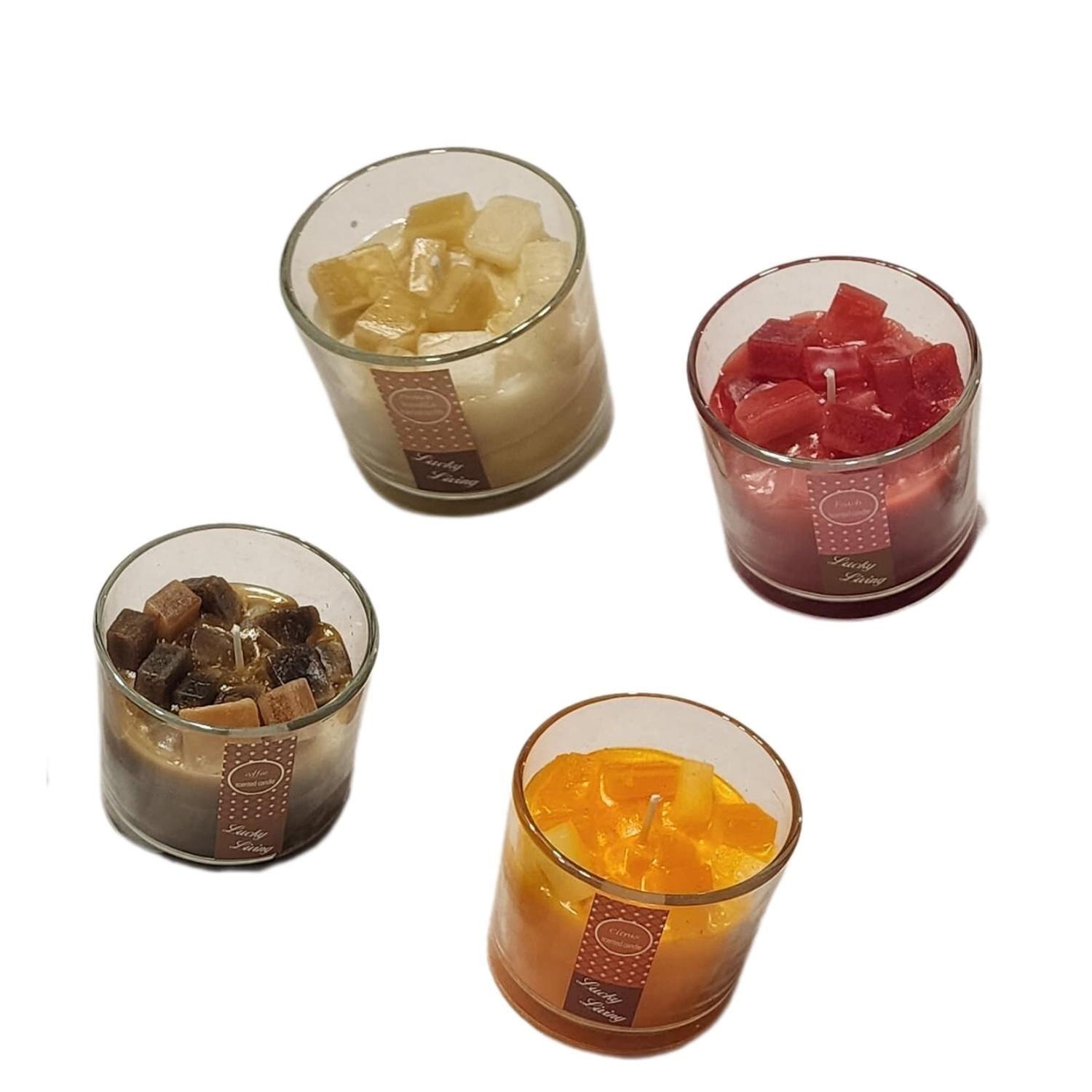 Vela Aromatica Decorativa De Lujo Diseño Fruta Pack 4 Unid-5