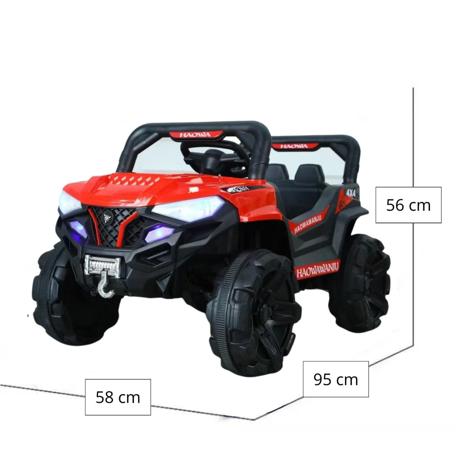 Auto Batería Eléctrico Infantil Titan Rojo Juguete-2