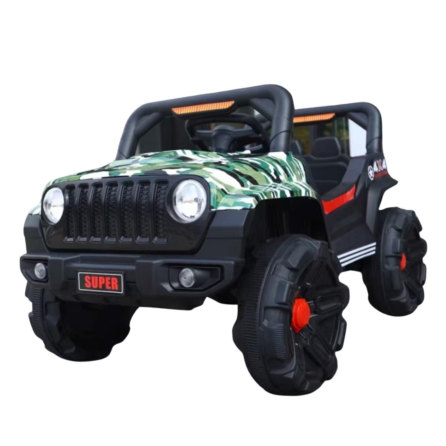 Auto Batería Jeep Eléctrico Infantil 12V Control Rover Verde-0