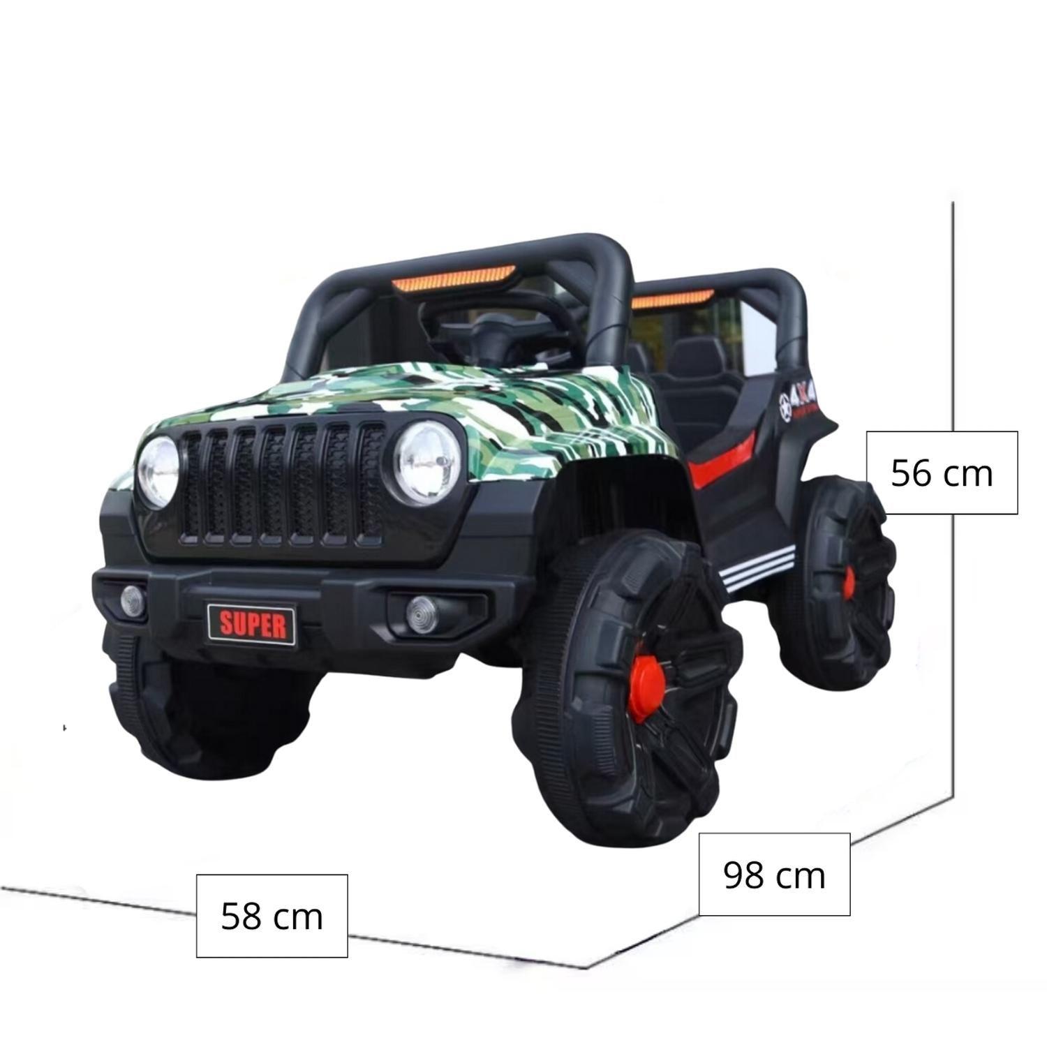 Auto Batería Jeep Eléctrico Infantil 12V Control Rover Verde-2