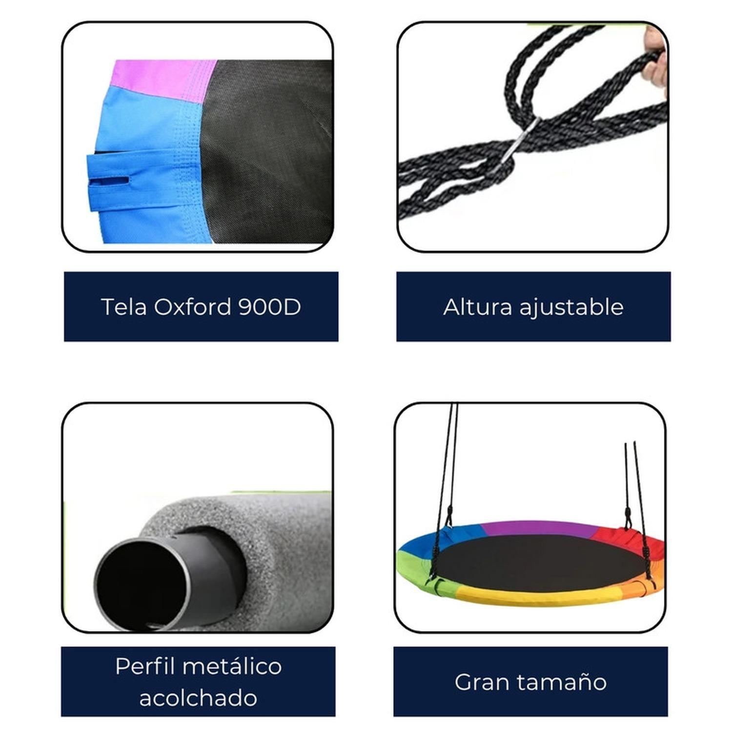 Columpio Redondo Patio Incluye Accesorios Silla Mecedora-1