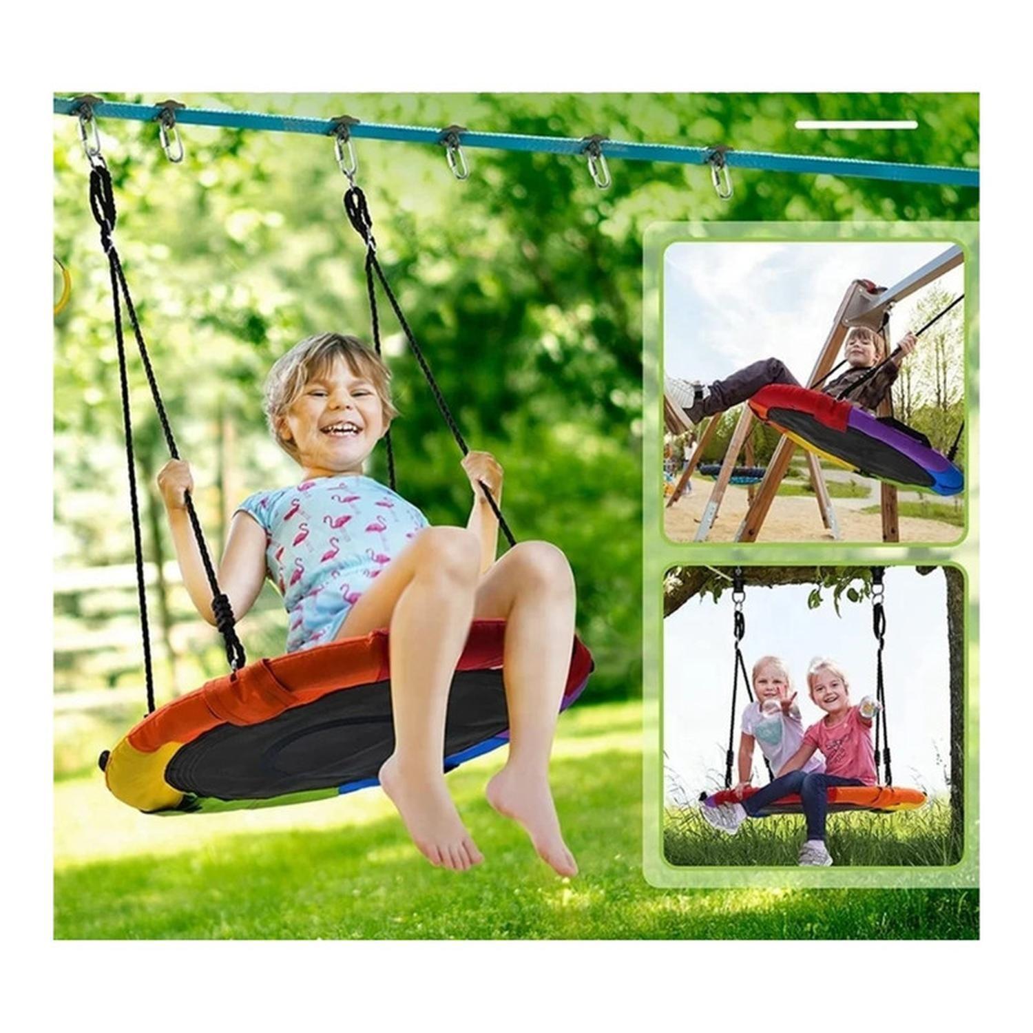 Columpio Redondo Patio Incluye Accesorios Silla Mecedora-7