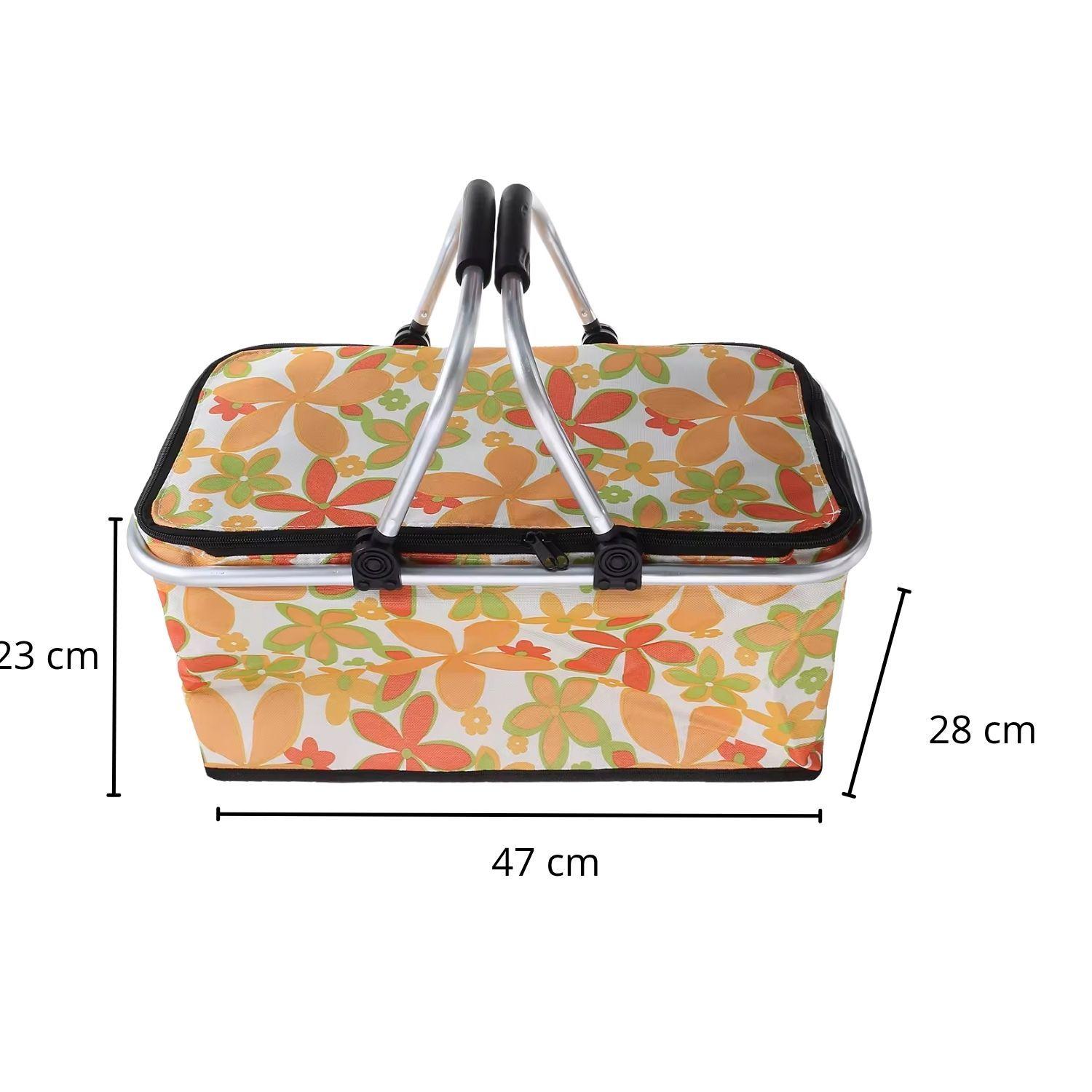 Bolso Termico Plegable Astromelias Cooler Canasta Picnic-3