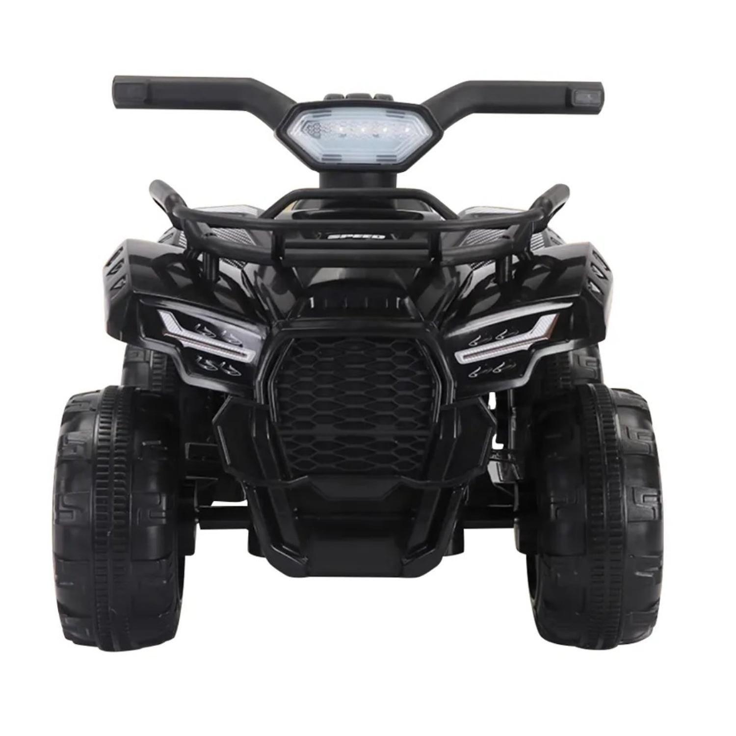 Moto Batería Eléctrico Infantil Quad Negra Juguete-2
