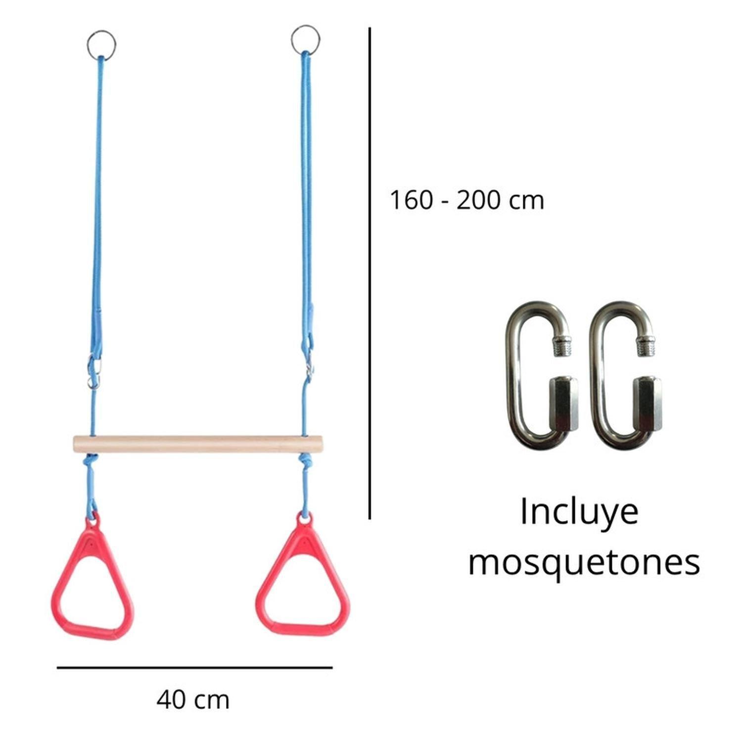 Columpio Barra Trapecio Con Anillos Gimnasio-4