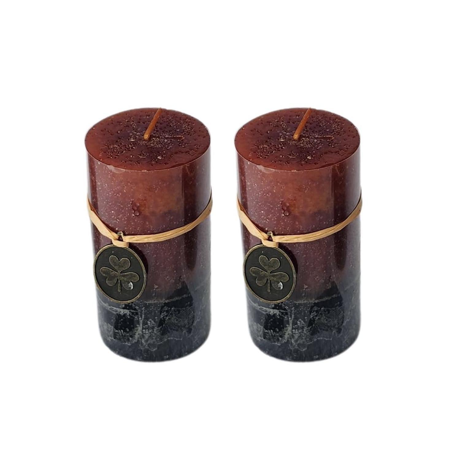Cirio Vela Velon Alto 10cm. Dos Unidades Aromaticos Caramel-2