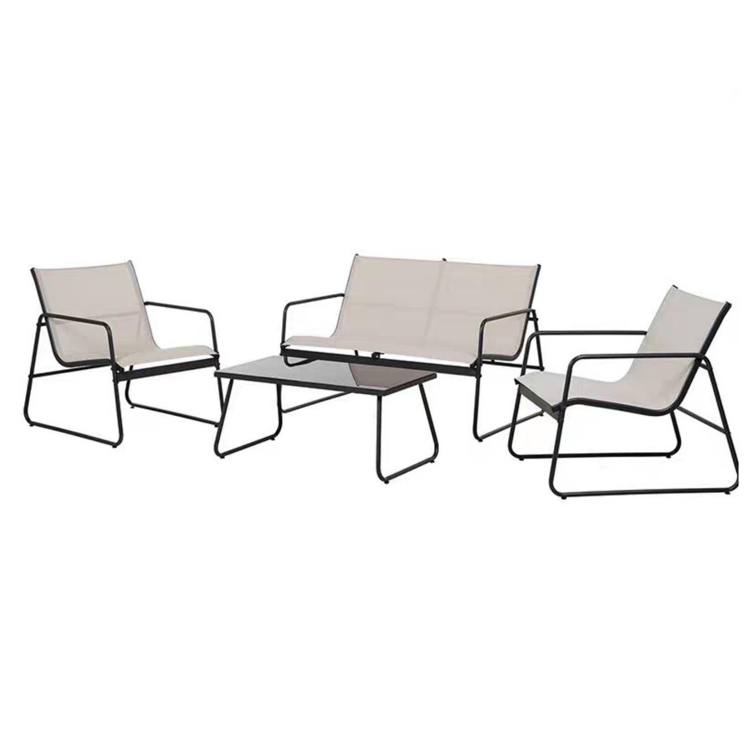 Juego De Terraza Living Malla Saint Andrew 4 Piezas Exterior-9