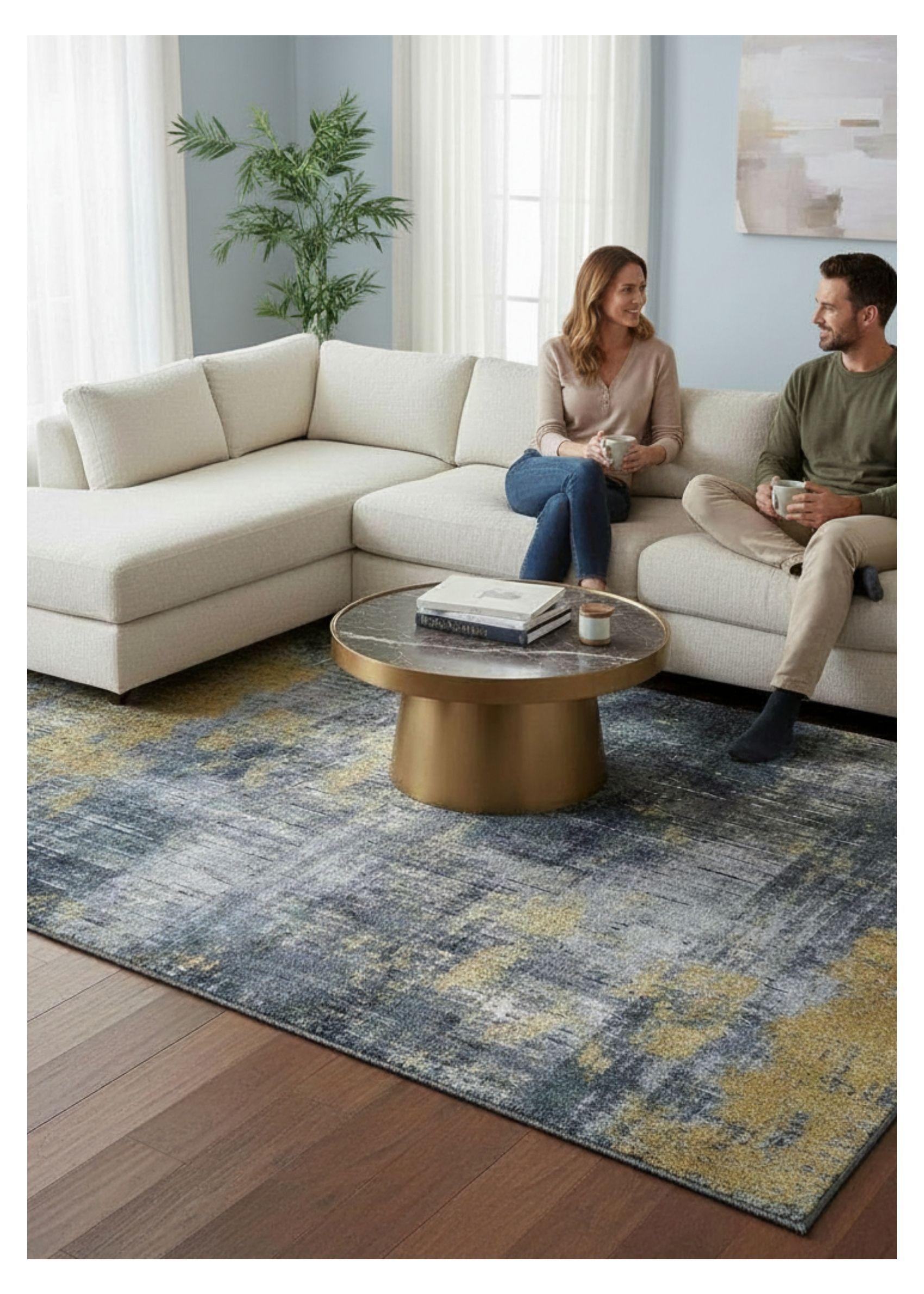 Alfombra Living Estampada 120x160 cm Usini-3
