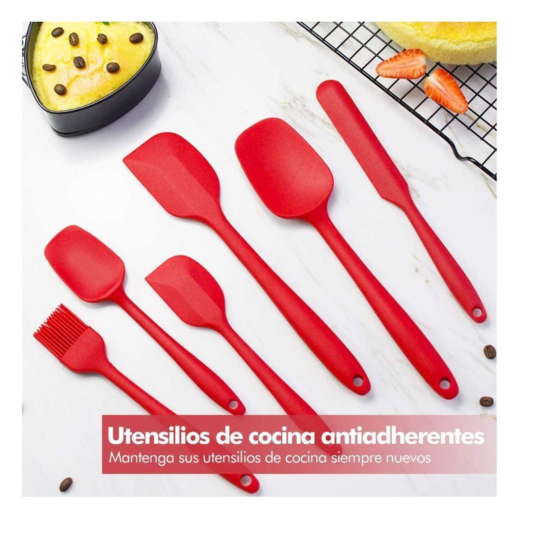 kit 6 Espátulas de Silicona Antiadherente Set Utensilios De Cocina-2