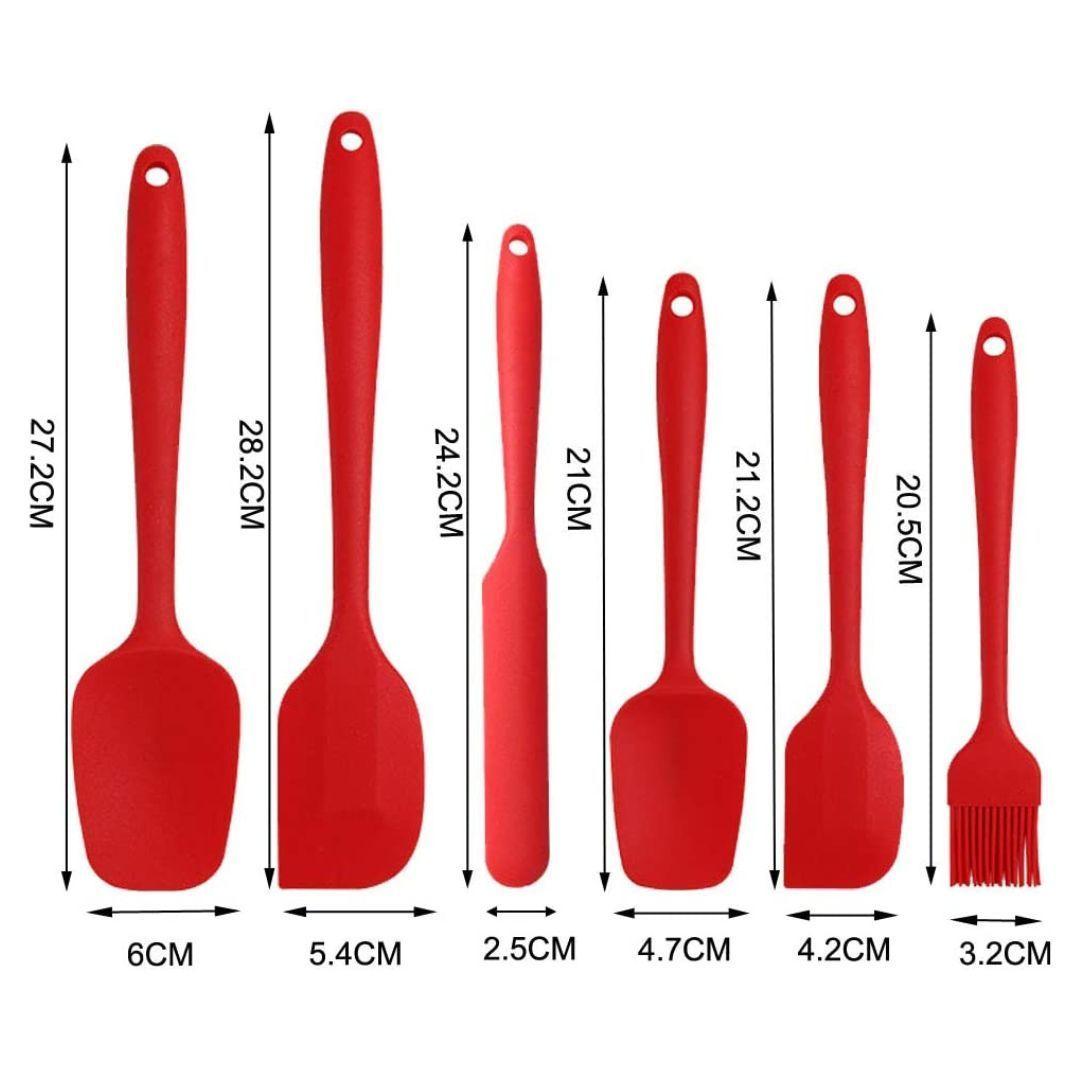 kit 6 Espátulas de Silicona Antiadherente Set Utensilios De Cocina-1