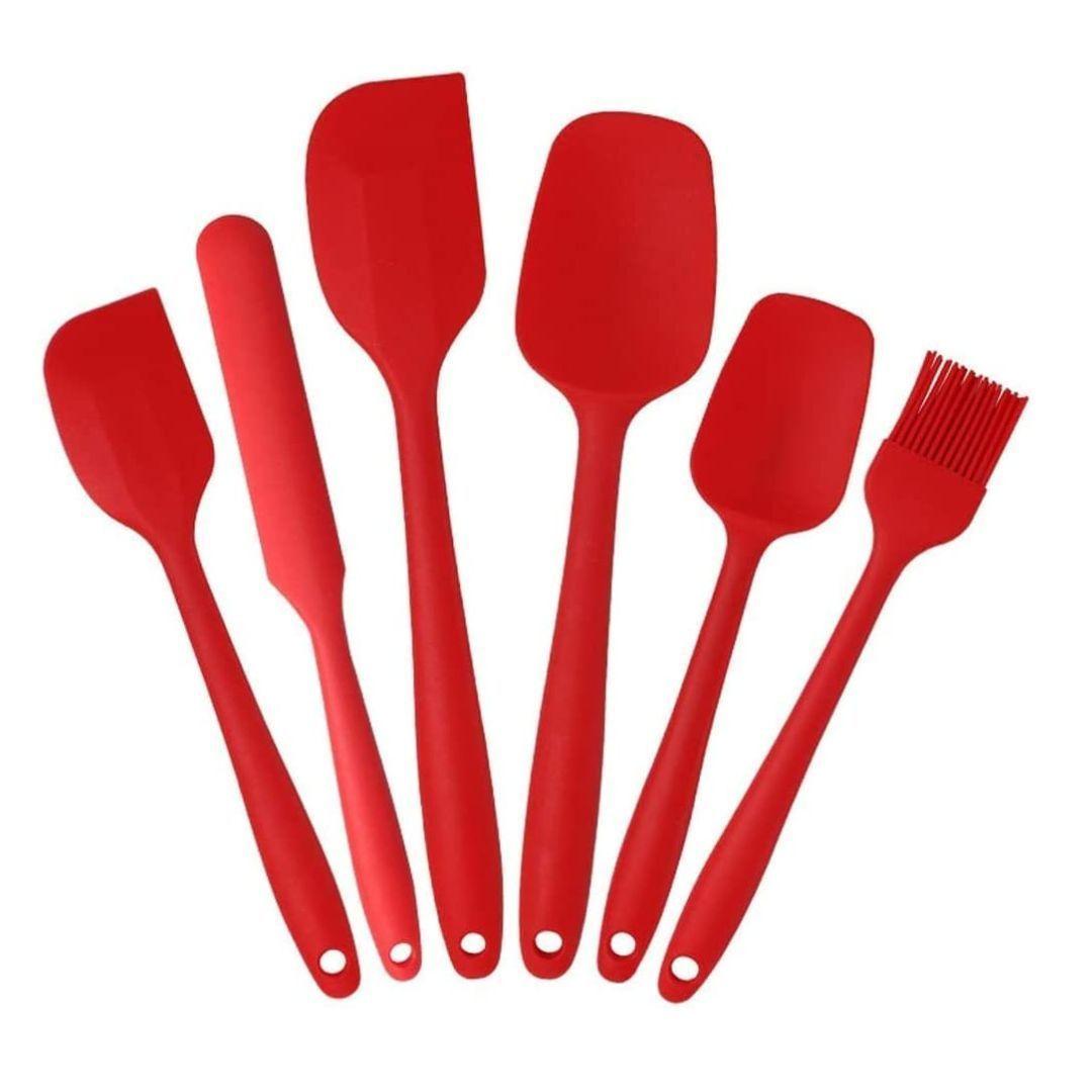 kit 6 Espátulas de Silicona Antiadherente Set Utensilios De Cocina-0