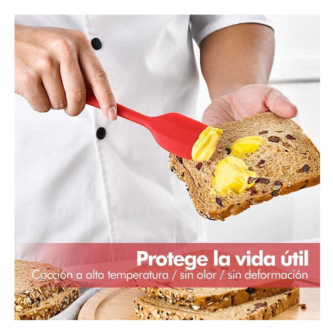 kit 6 Espátulas de Silicona Antiadherente Set Utensilios De Cocina-3