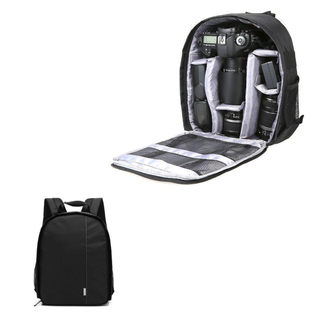  Mochila Para Cámara Fotográfica Y Accesorios  Velcro Ajustable-1