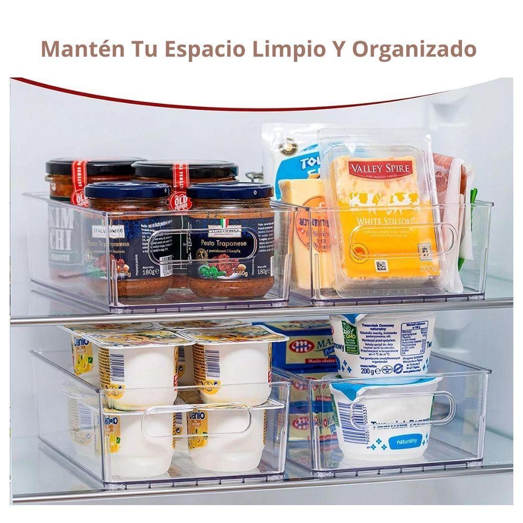 Kit 4 Cestas Organizadoras Caja para Estantes Refrigerador Cocina-3