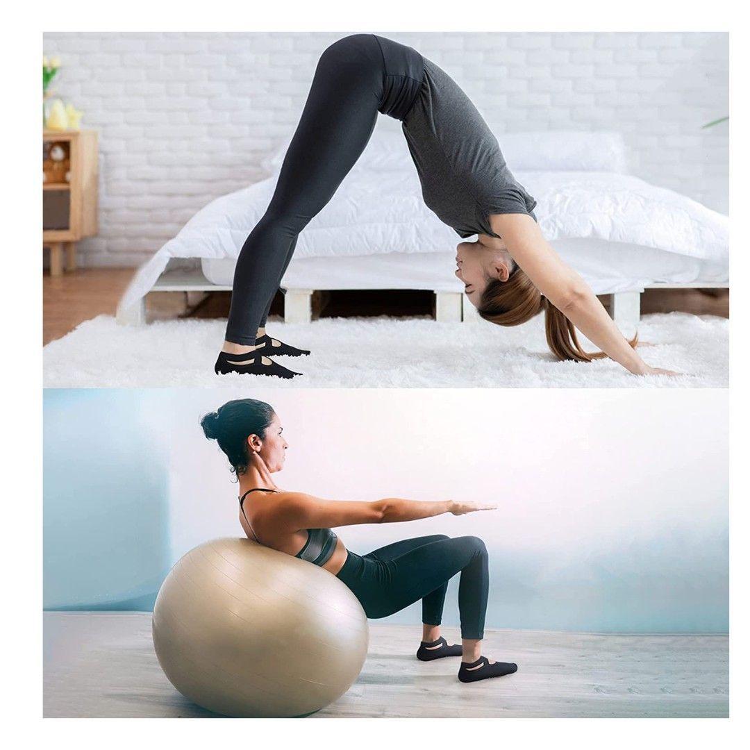Pack 2 Pares de Calcetines Para Yoga Antideslizantes Mujer-7