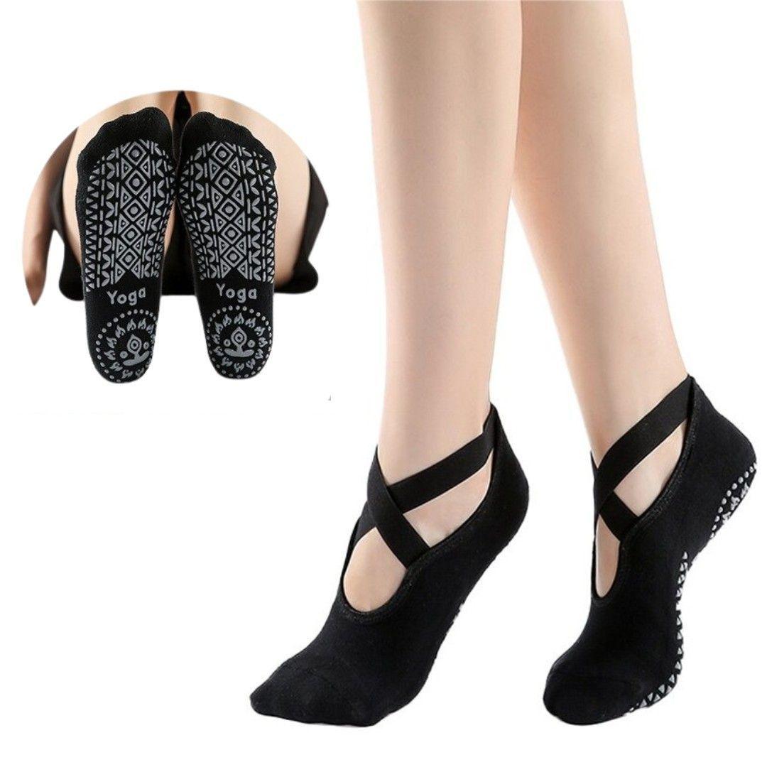 Pack 2 Pares de Calcetines Para Yoga Antideslizantes Mujer-0