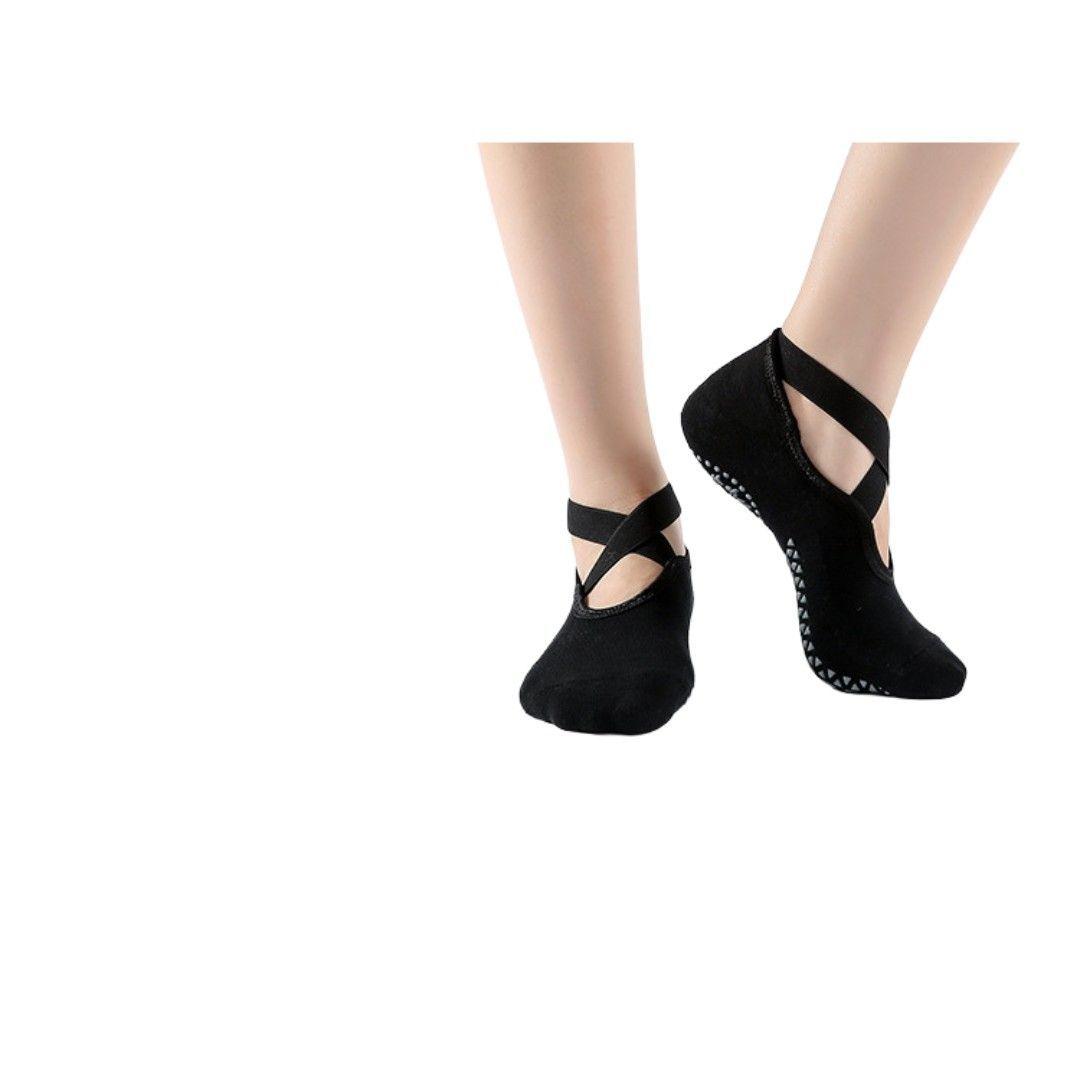 Pack 2 Pares de Calcetines Para Yoga Antideslizantes Mujer-3