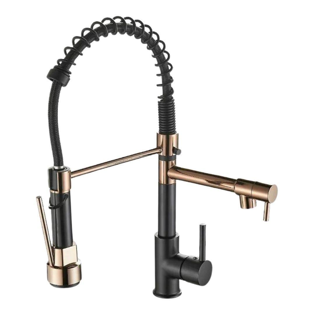 Grifo Lavaplatos Monomando Llave De Cocina Extensible Triple-0