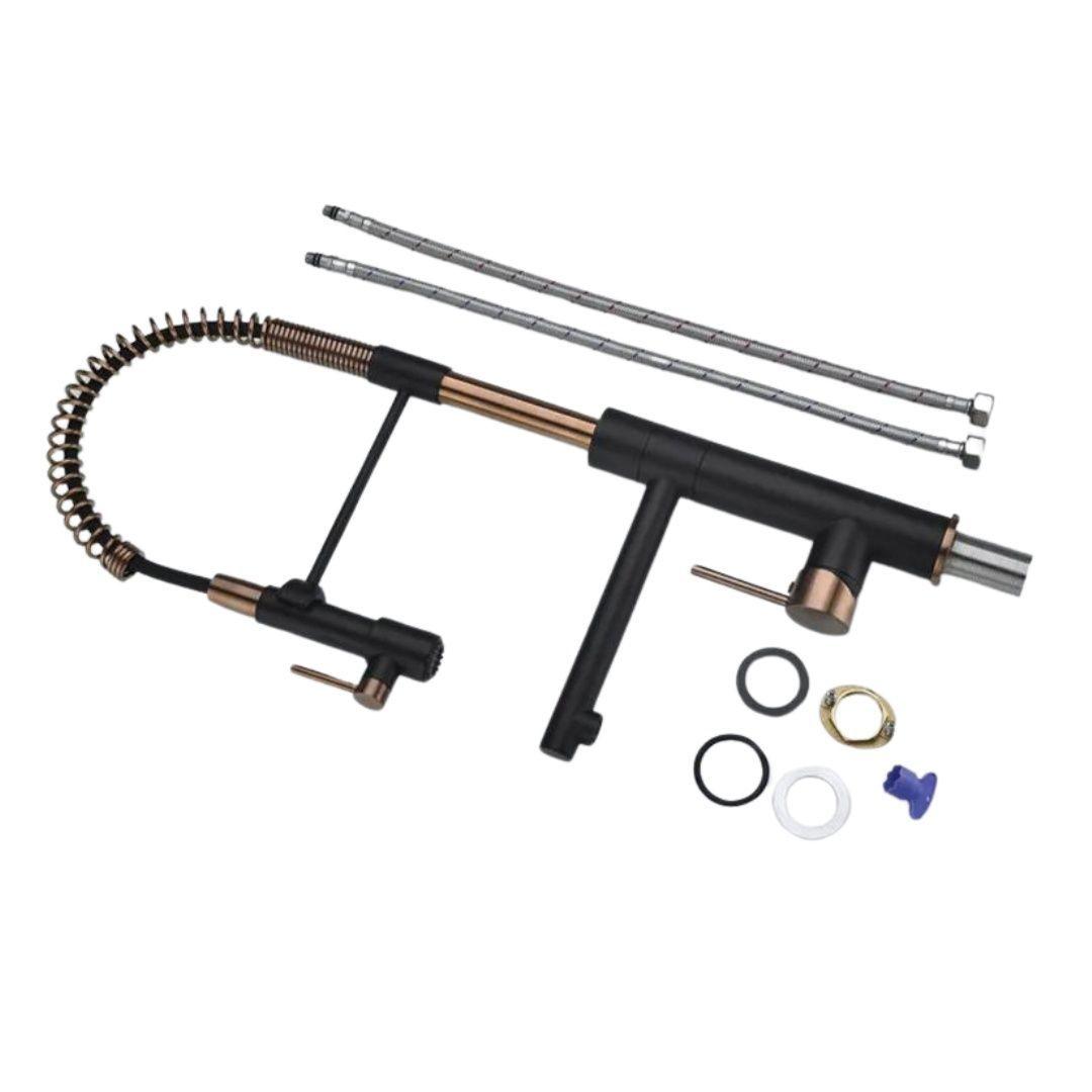Grifo Lavaplatos Monomando Llave De Cocina Extensible Triple-3