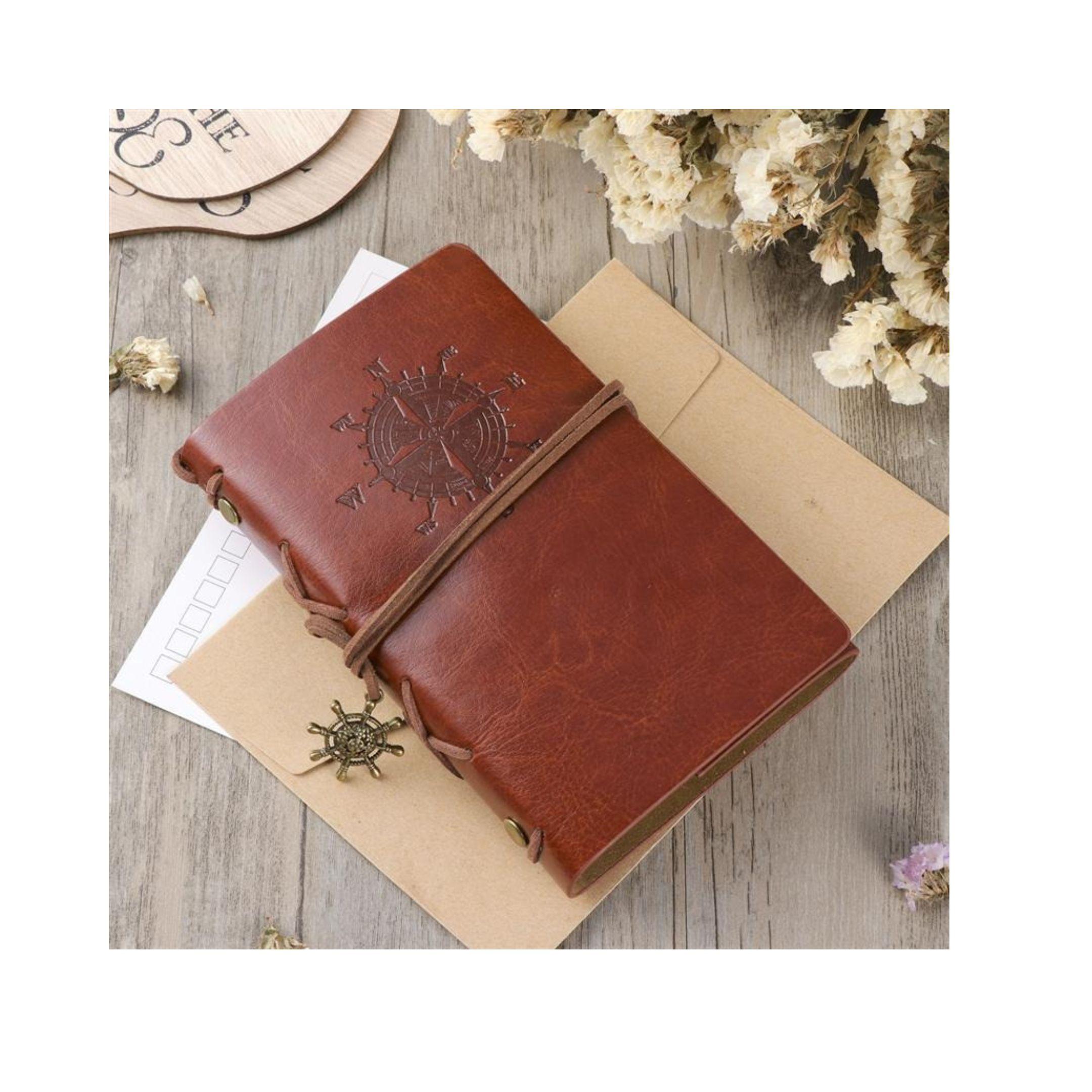 Agenda Vintage Con Cubierta y Colgantes - Cuaderno Marinero-6