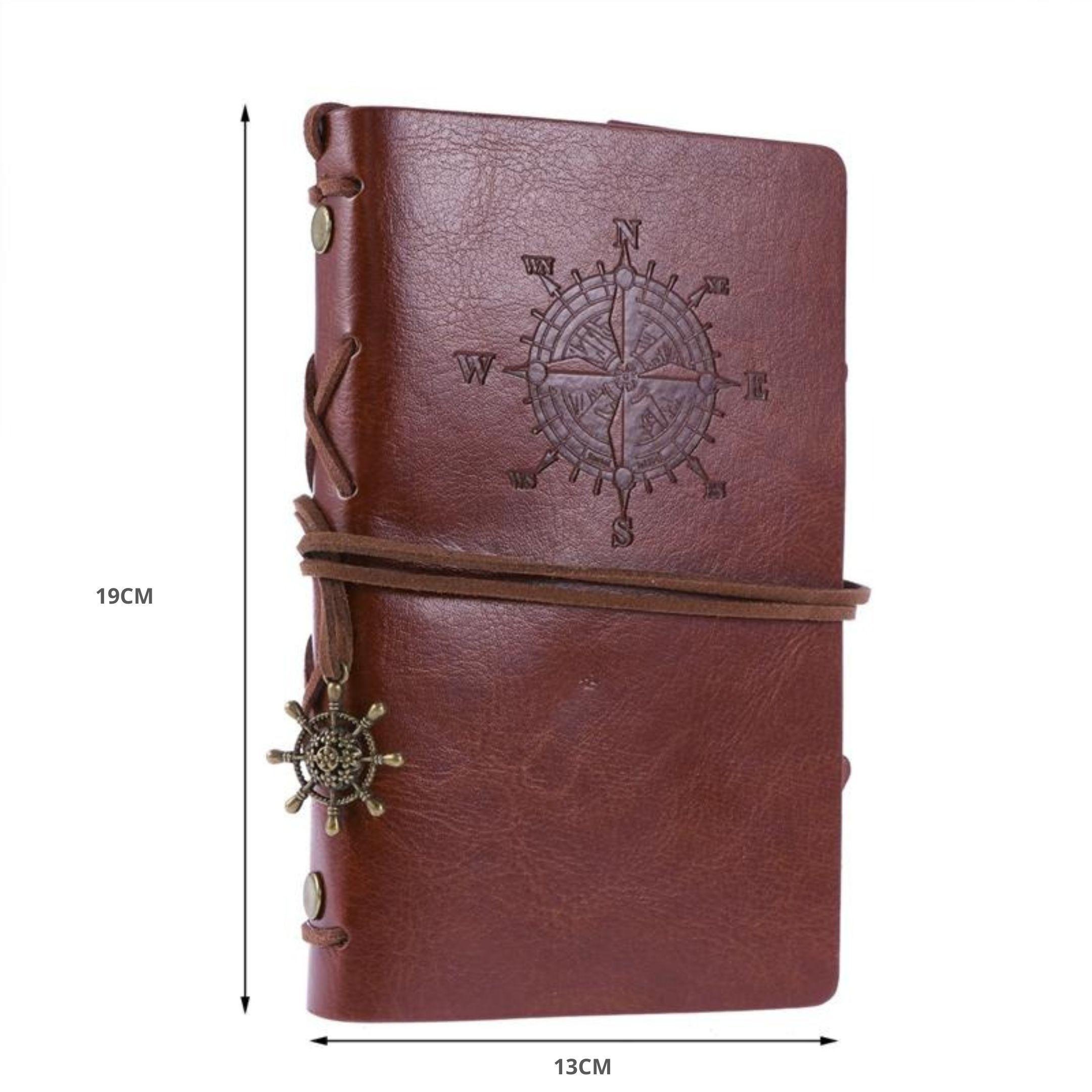 Agenda Vintage Con Cubierta y Colgantes - Cuaderno Marinero-5