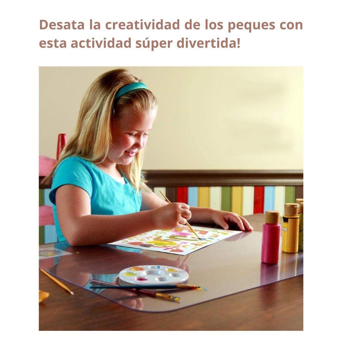 Mantel De Mesa Transparente Protector De Escritorio -3