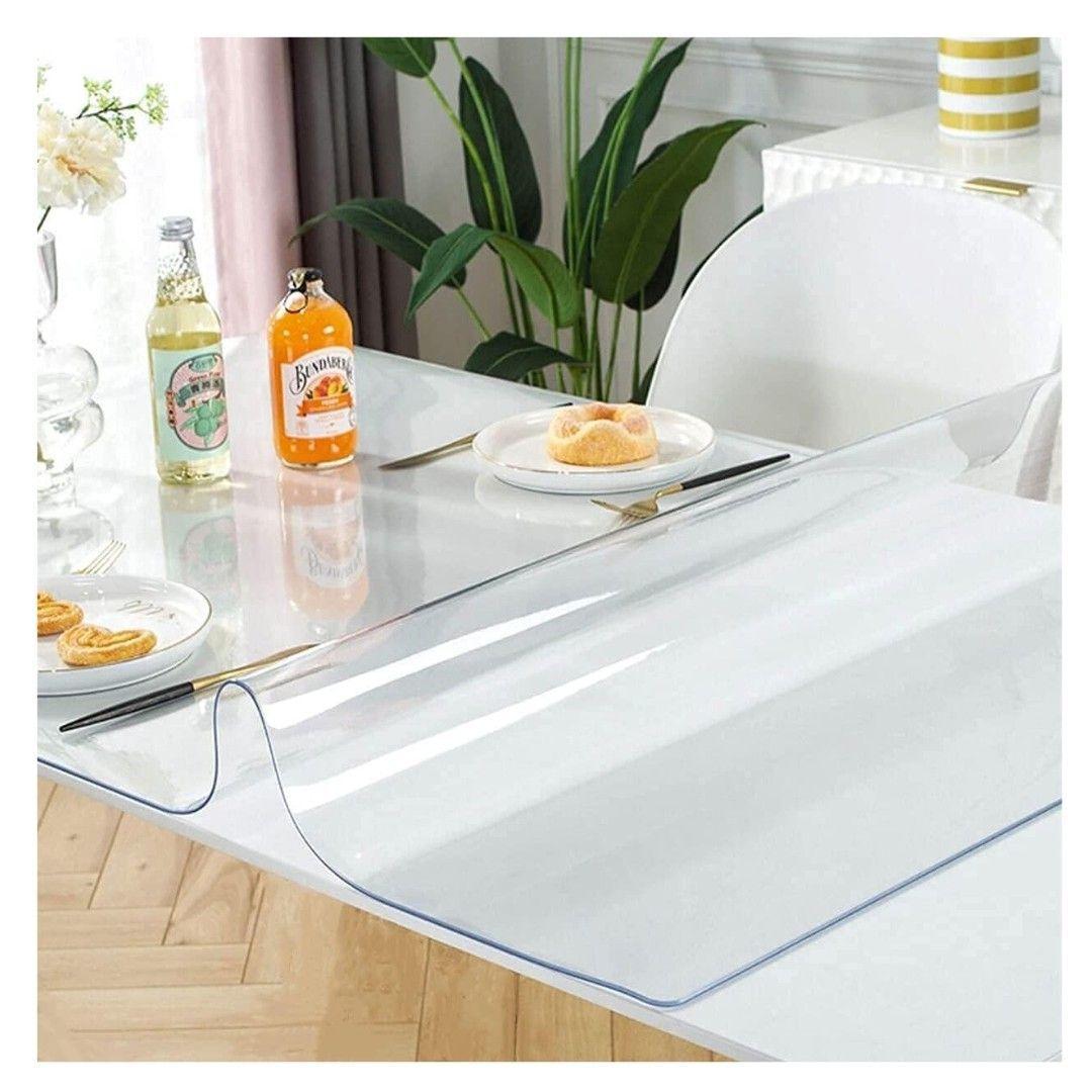 Mantel De Mesa Transparente Protector De Escritorio -4