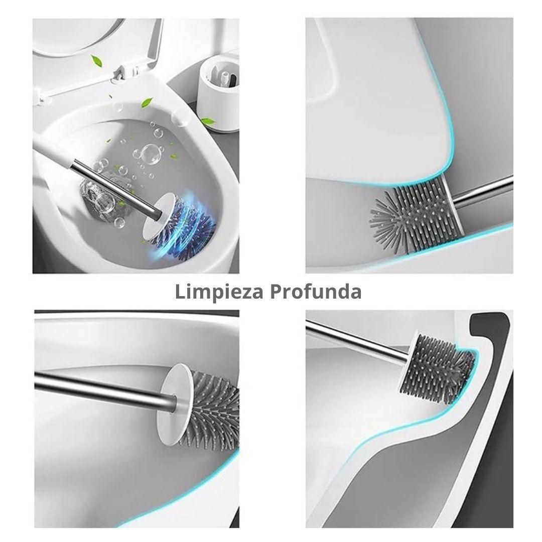 Kit Cepillo De Baño Doble Con Base Accesorio Limpieza Hogar-3