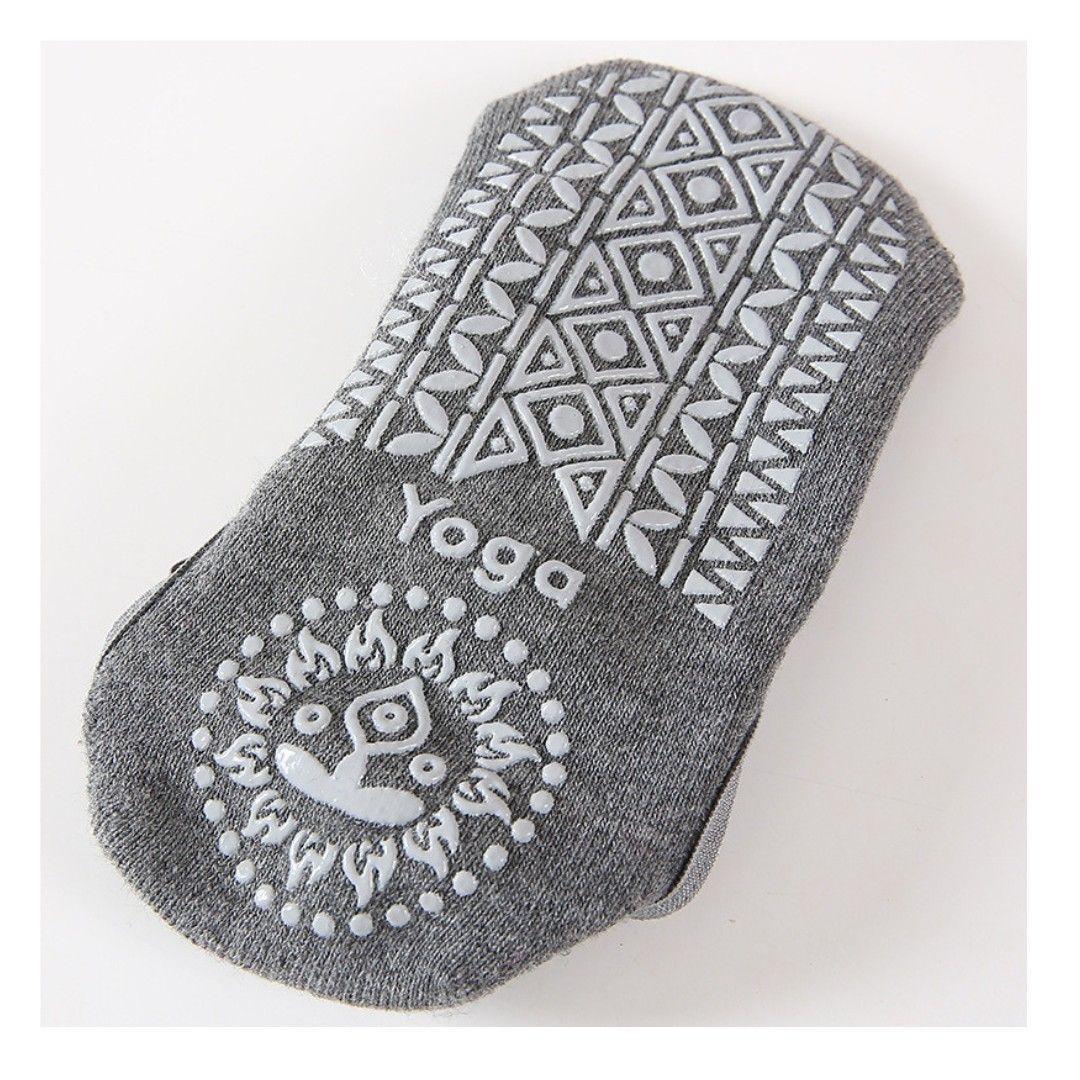 Pack 2 Pares de Calcetines Para Yoga Antideslizantes Gris-2