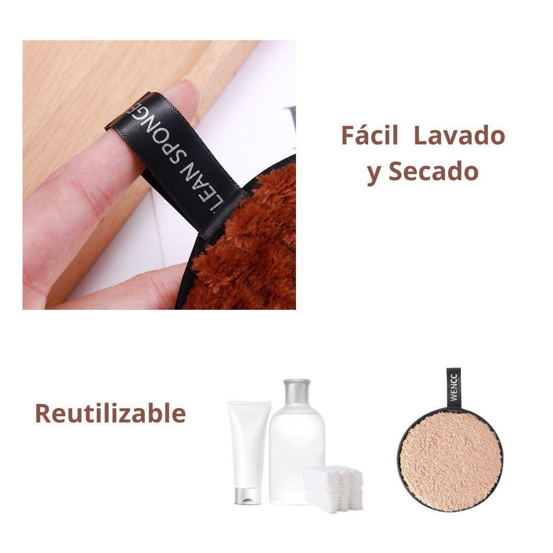 Set 6 Pétalos Removedores De Maquillaje Reutilizable Limpiador Facial-6