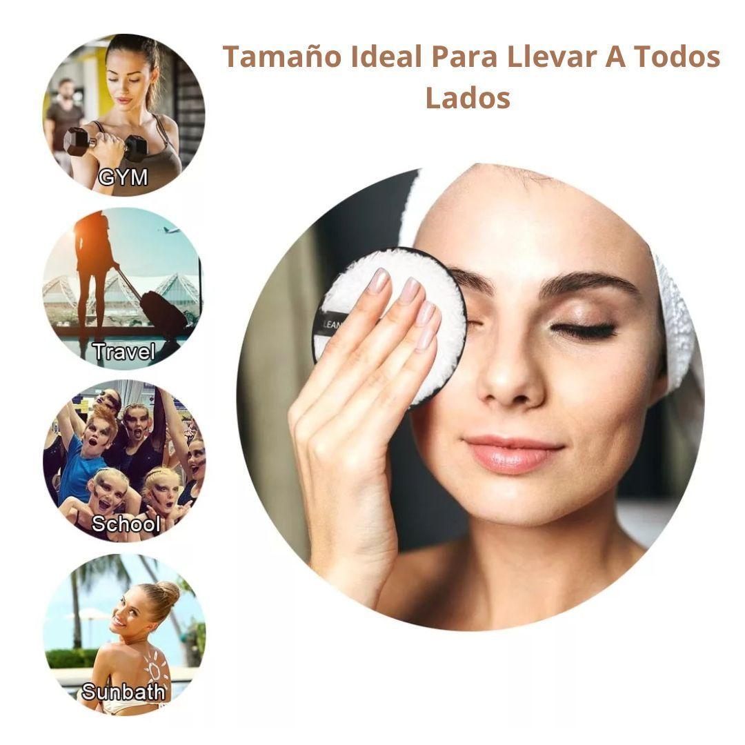 Set 6 Pétalos Removedores De Maquillaje Reutilizable Limpiador Facial-2