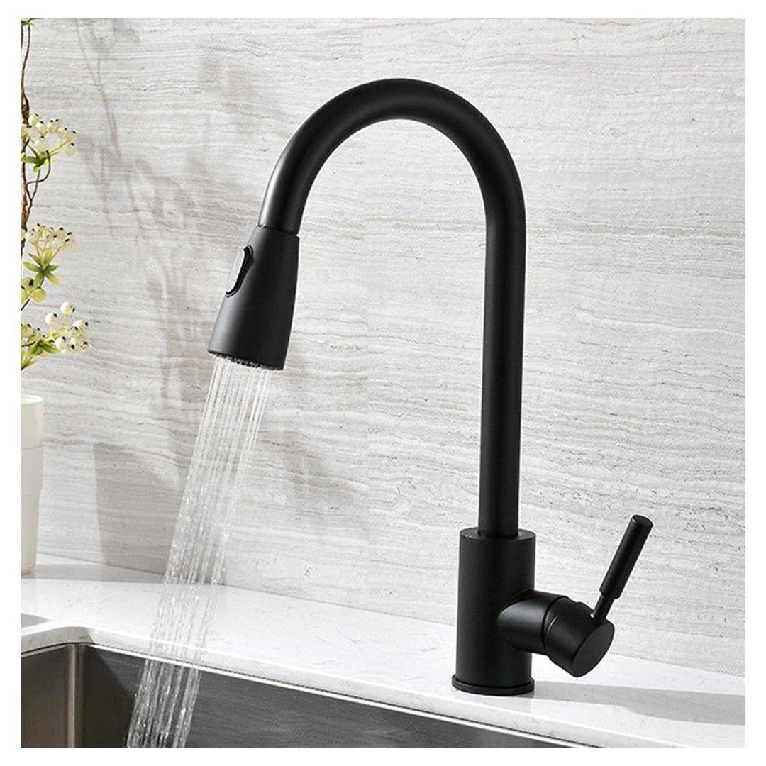 Grifo De Cocina Con Rociador Extraíble Llave Monomando Lavaplatos-6