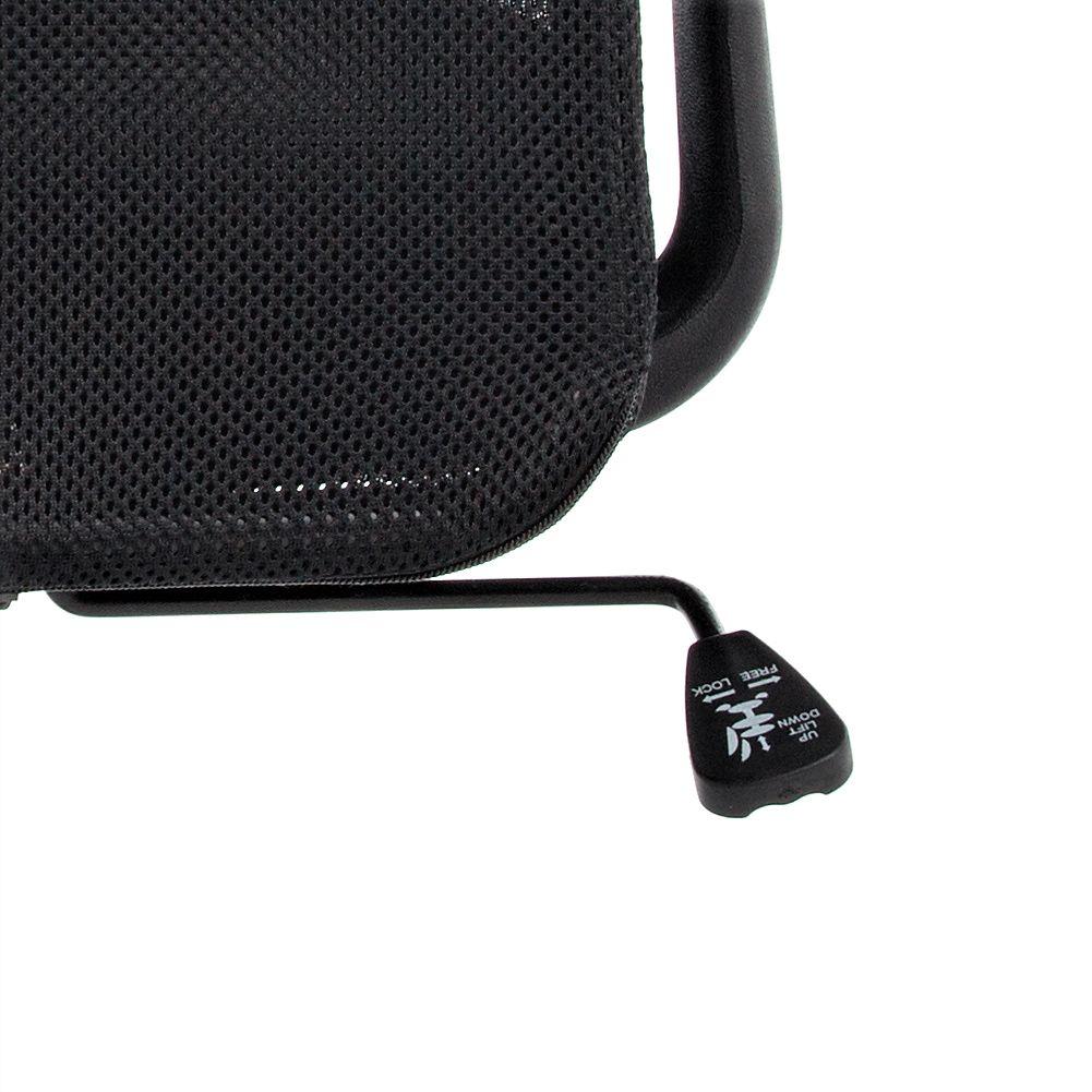 Silla de Oficina Network Negra Cromada-6