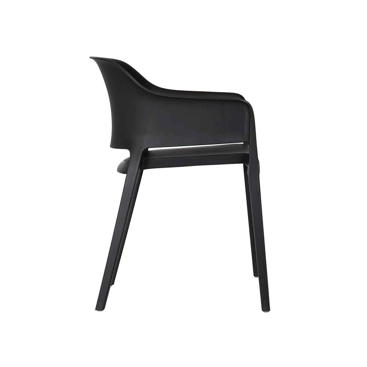 Silla Exterior Sunday con Brazos Negra-2